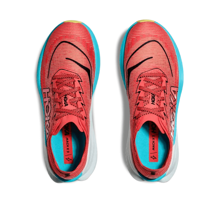 Hoka Mach X 2 Grapefruit Electric Coral