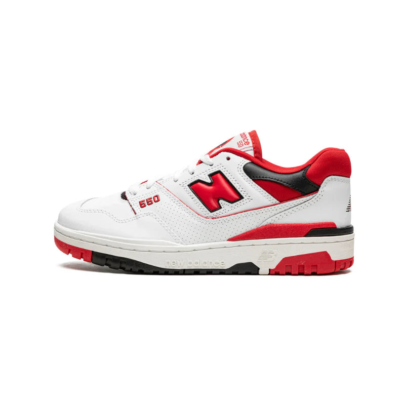 New Balance 550 White Red WHITE