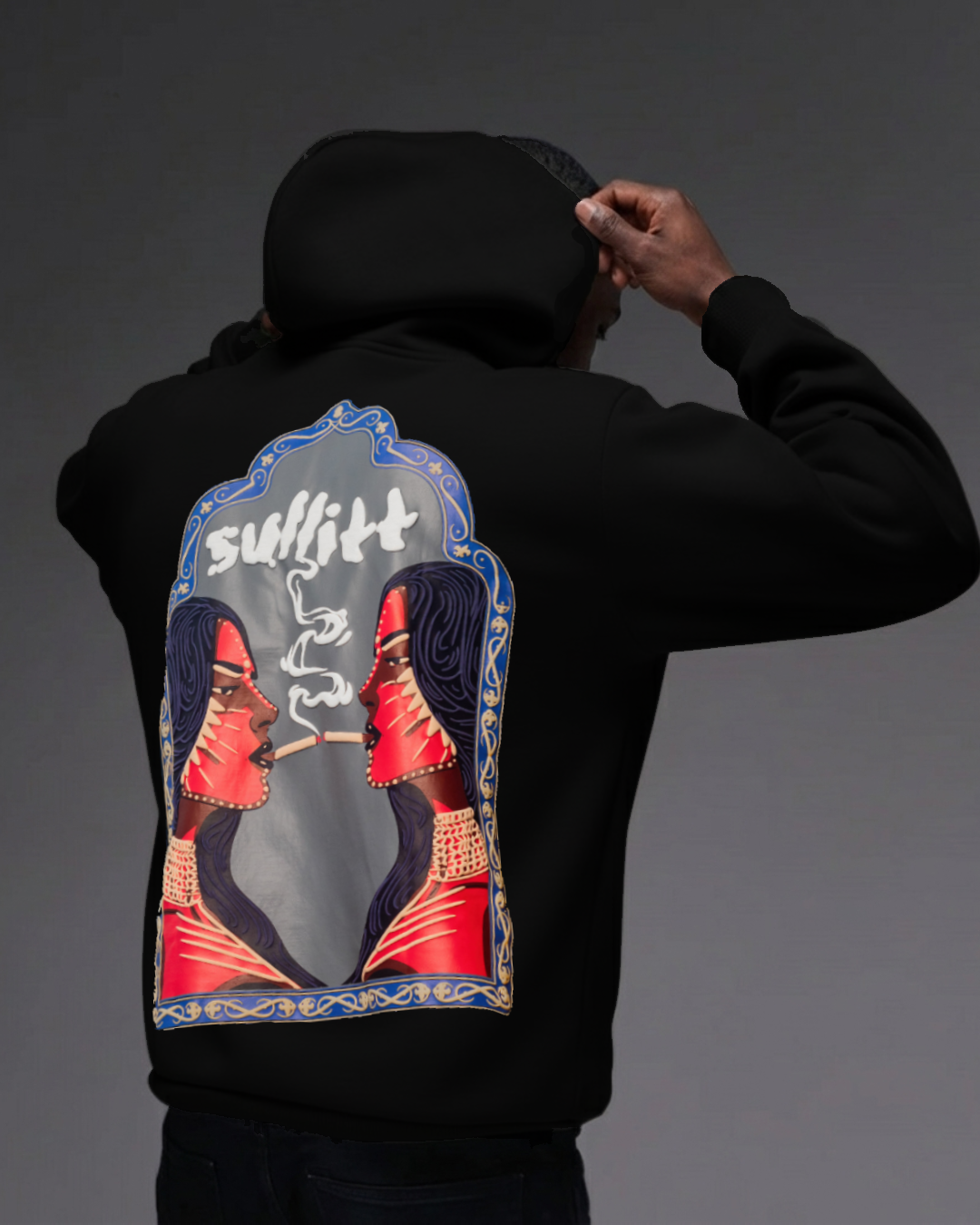 MIDNIGHT LADY SMOKE BLACK HOODIE