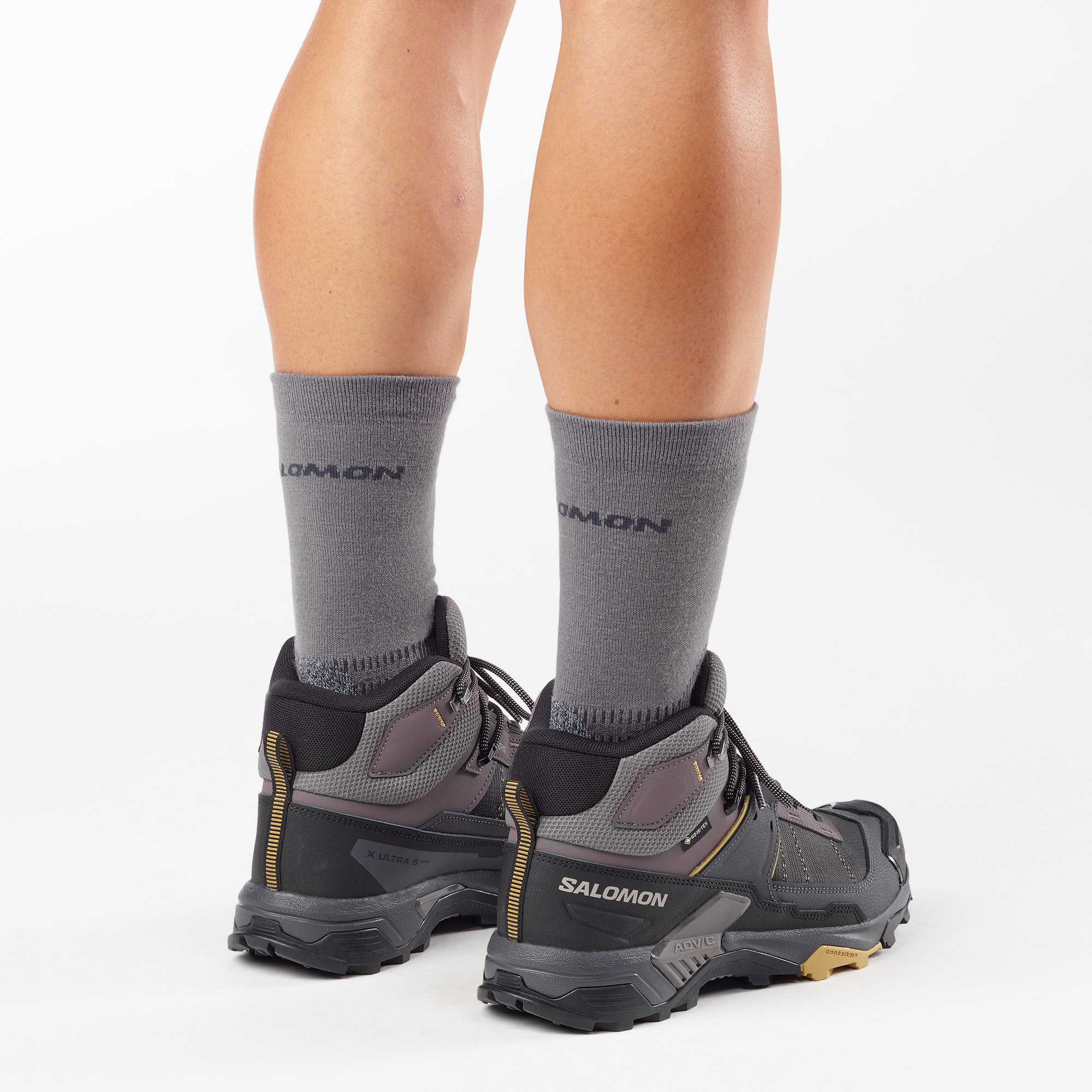 X ULTRA 5 MID WIDE GORE-TEX Dark Gull Gray / Asphalt / Willow