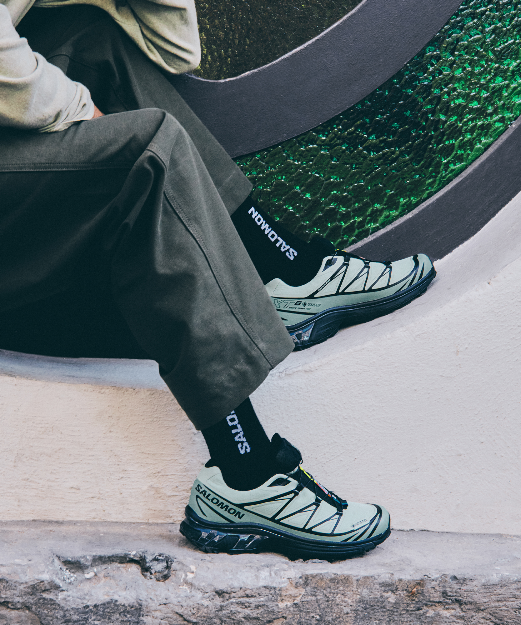 XT-6 GORE-TEX Sea Foam / Green Milieu / Black