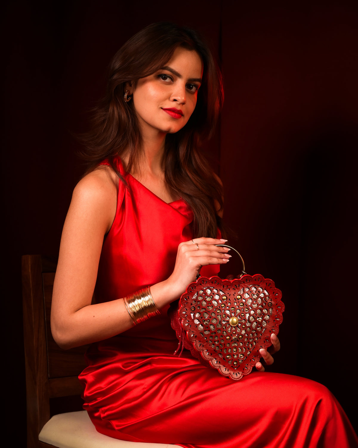 Love Spell Red Heart Bag By Art N Vintage