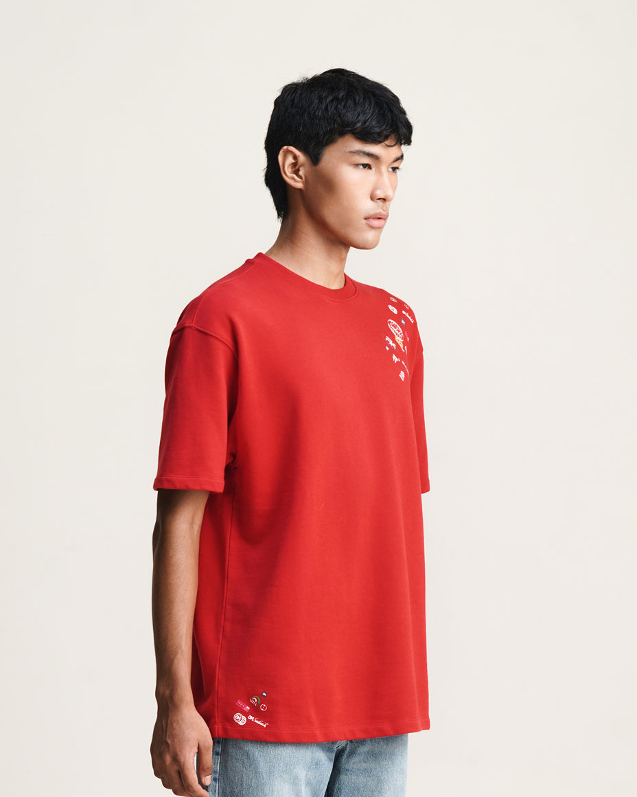 Stamped - Red graphic t-shirt