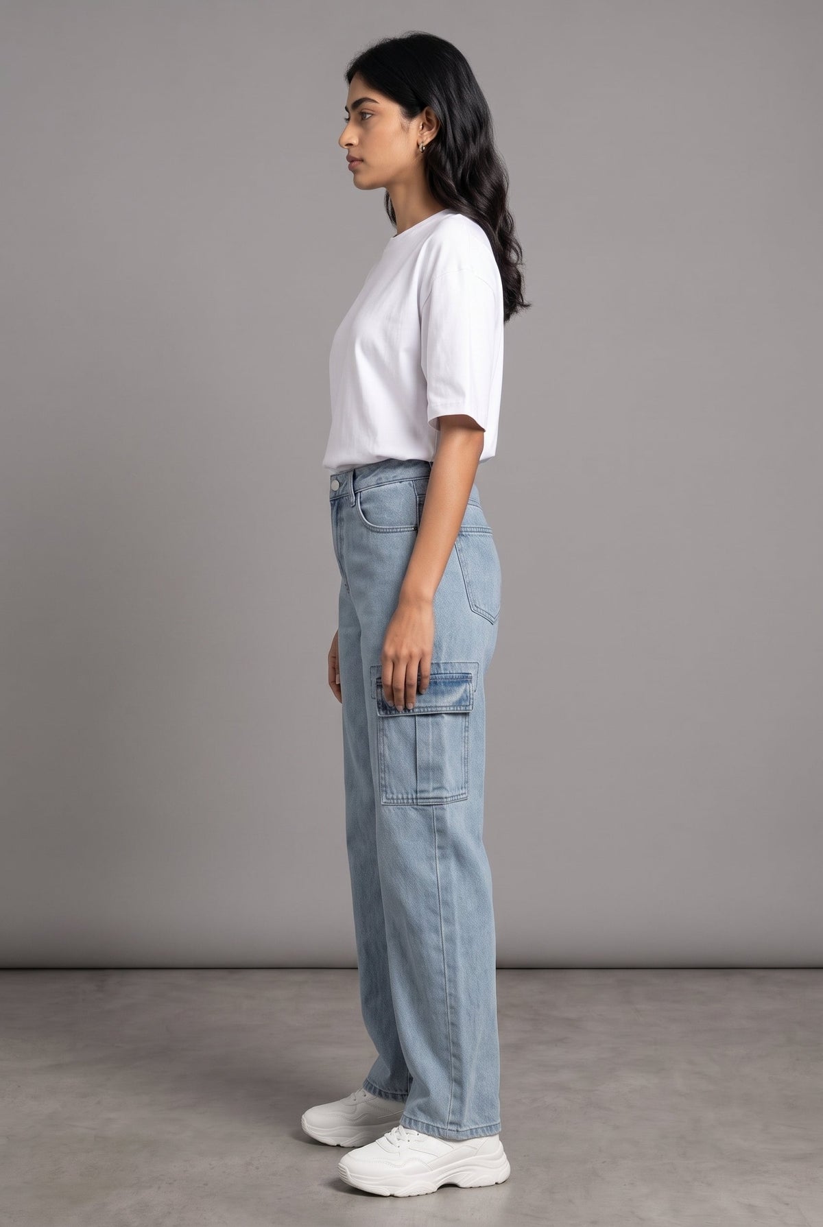 ICED DENIM WOMEN'S CARGO