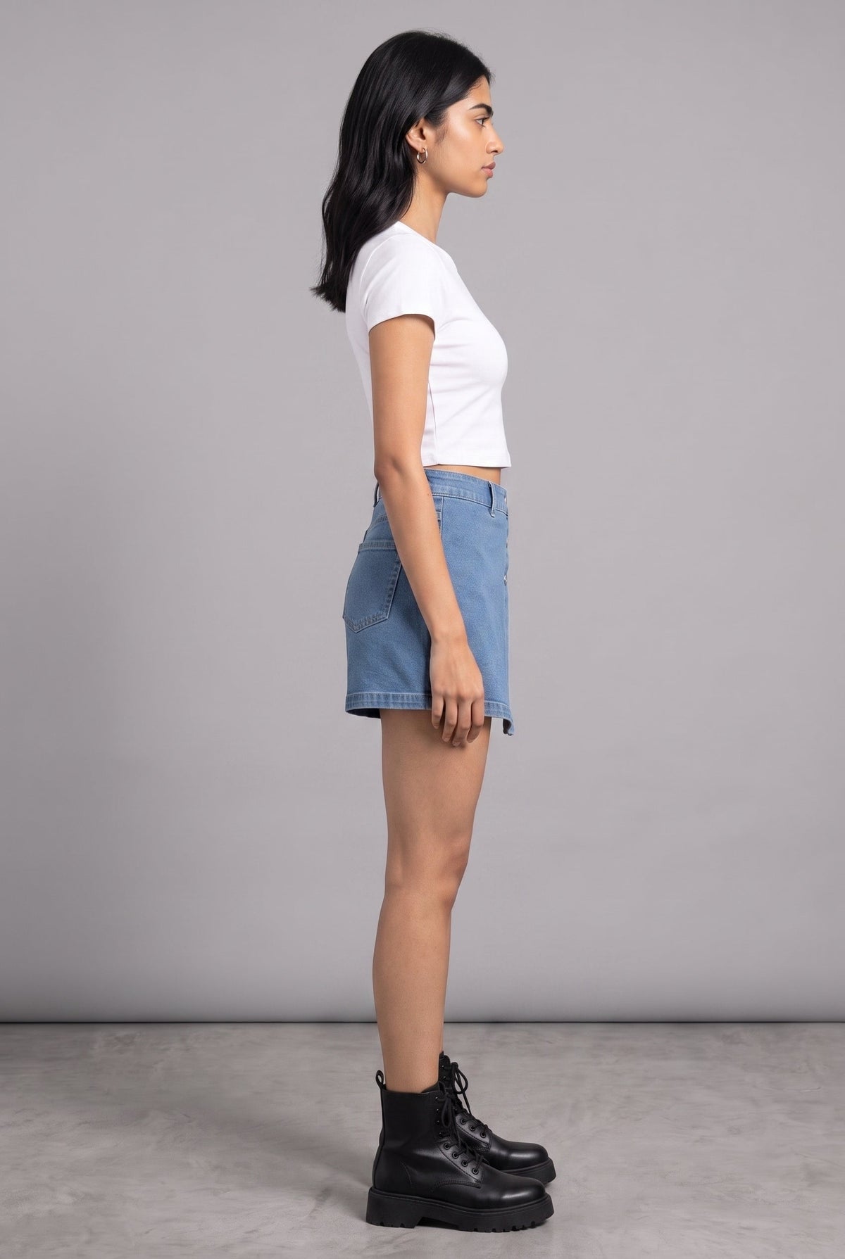BLUE DENIM WOMEN'S SKORT