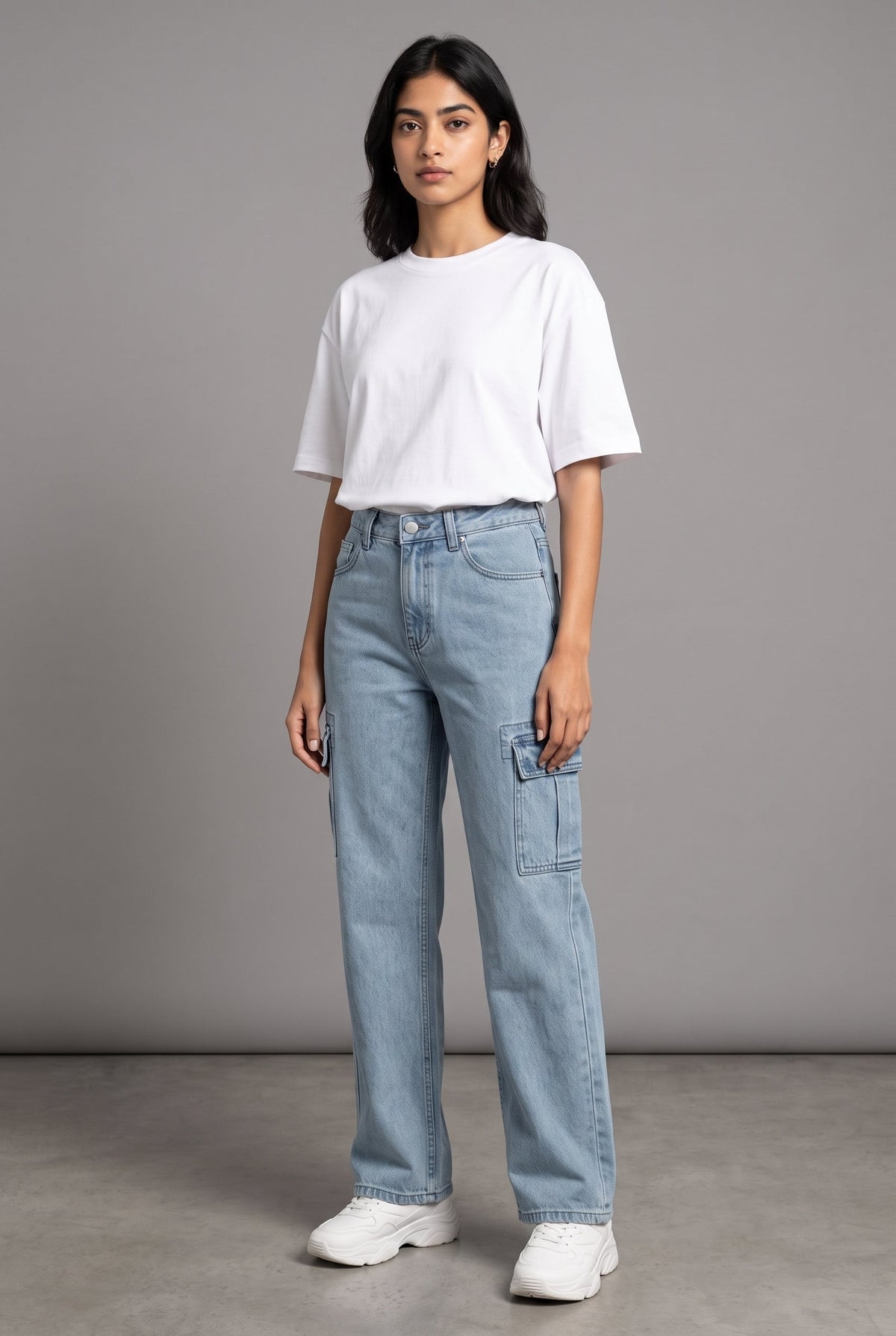 ICED DENIM WOMEN'S CARGO
