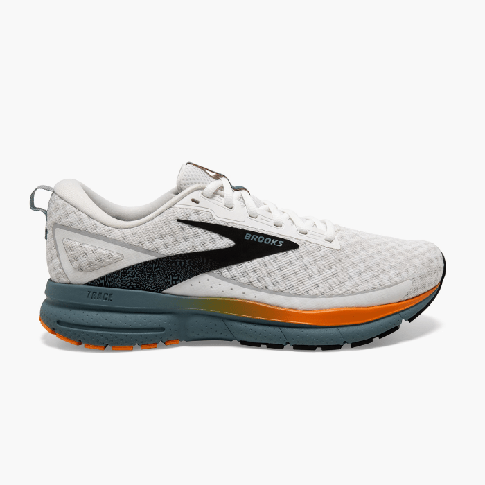 Brooks Running Trace 3 White/Orange/Goblin Blue