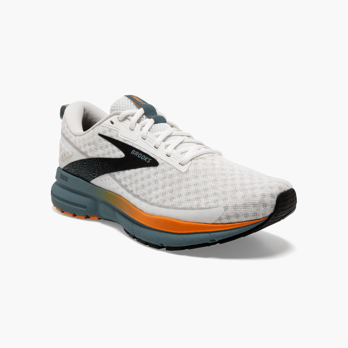 Brooks Running Trace 3 White/Orange/Goblin Blue
