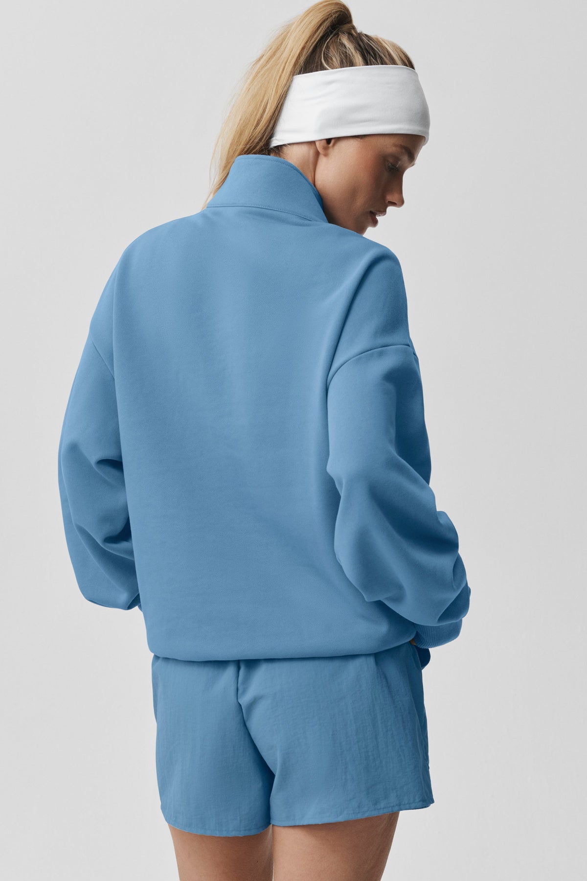 Alo Yoga Accolade 1/4 Zip Pullover - California Blue