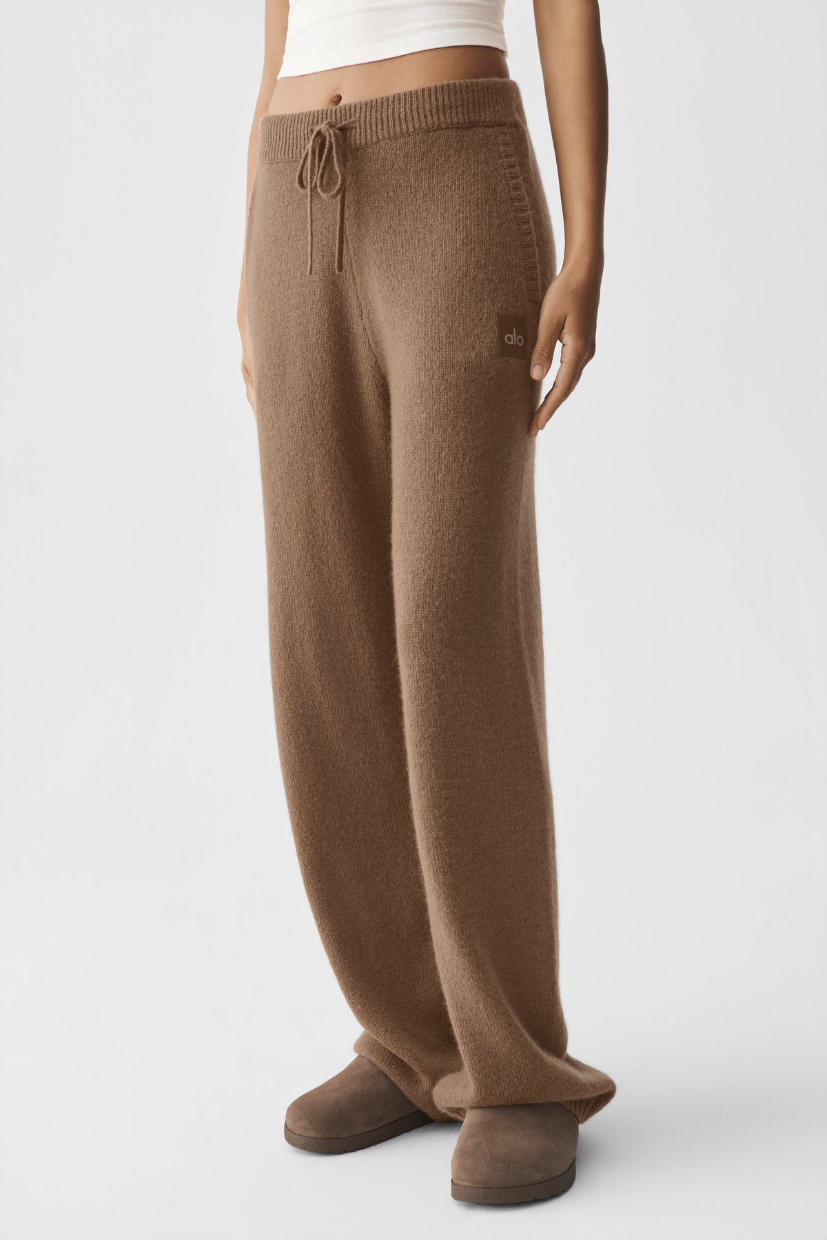Alo Yoga Wool Cashmere New Class Sweatpant - Java Brown