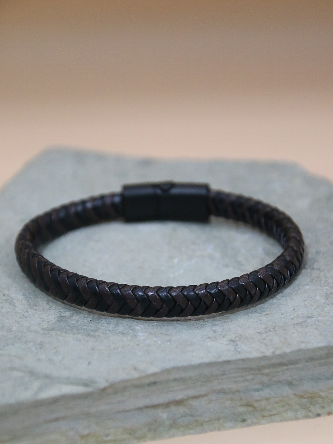 BROWN-BLACK FUSION BRACELET FOR MEN
