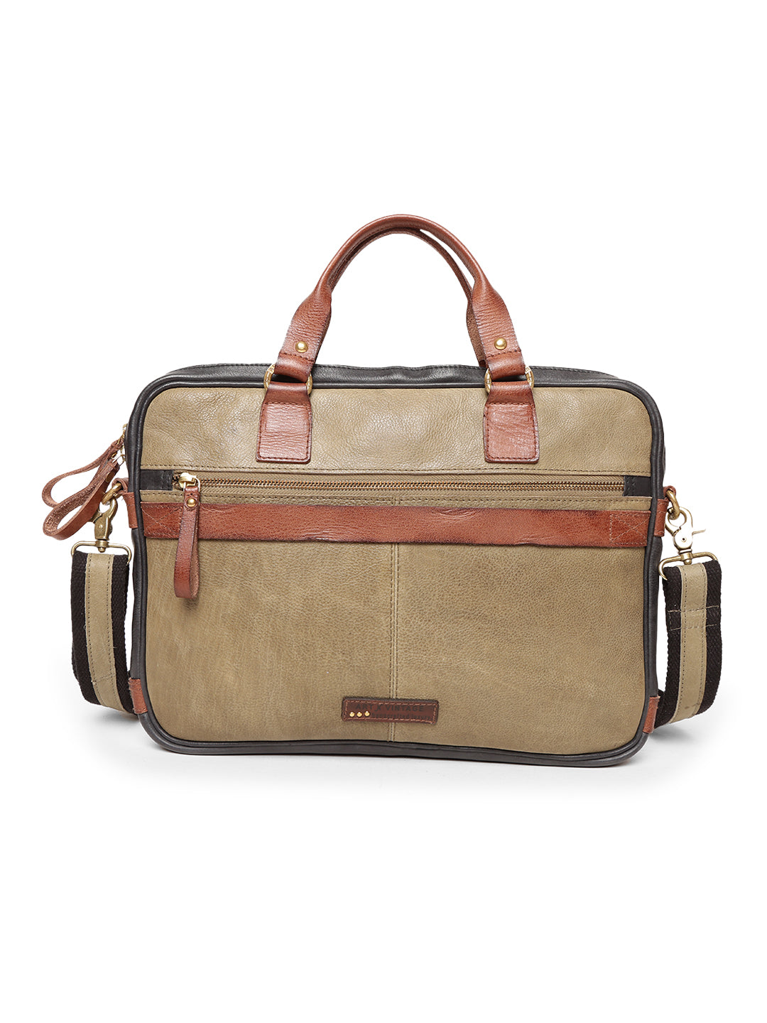 Winger : Real Leather Laptop Bag by Art N Vintage