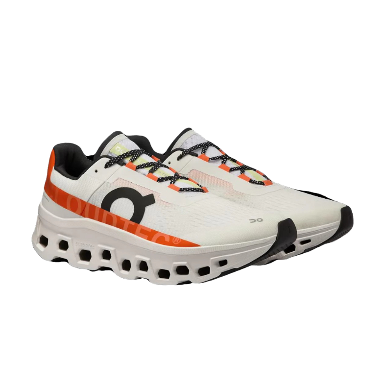 On Running Cloudmonster Undyed White Flame