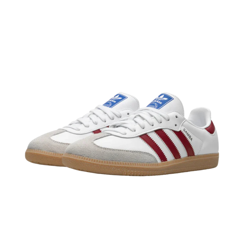 Adidas Samba OG White Burgundy Gum