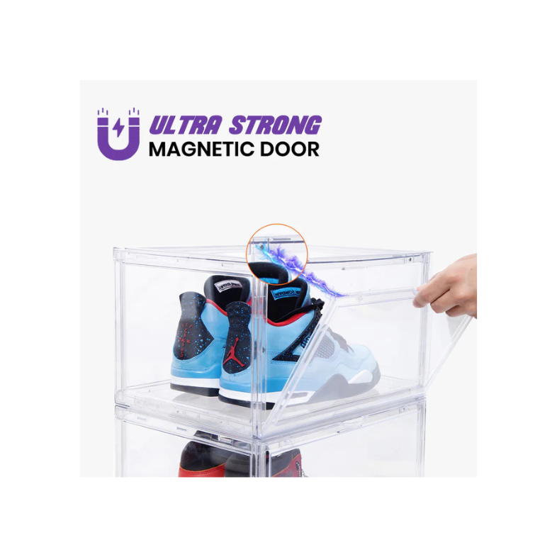 Stack'Em Sneaker Crates Clear (Side Drop)