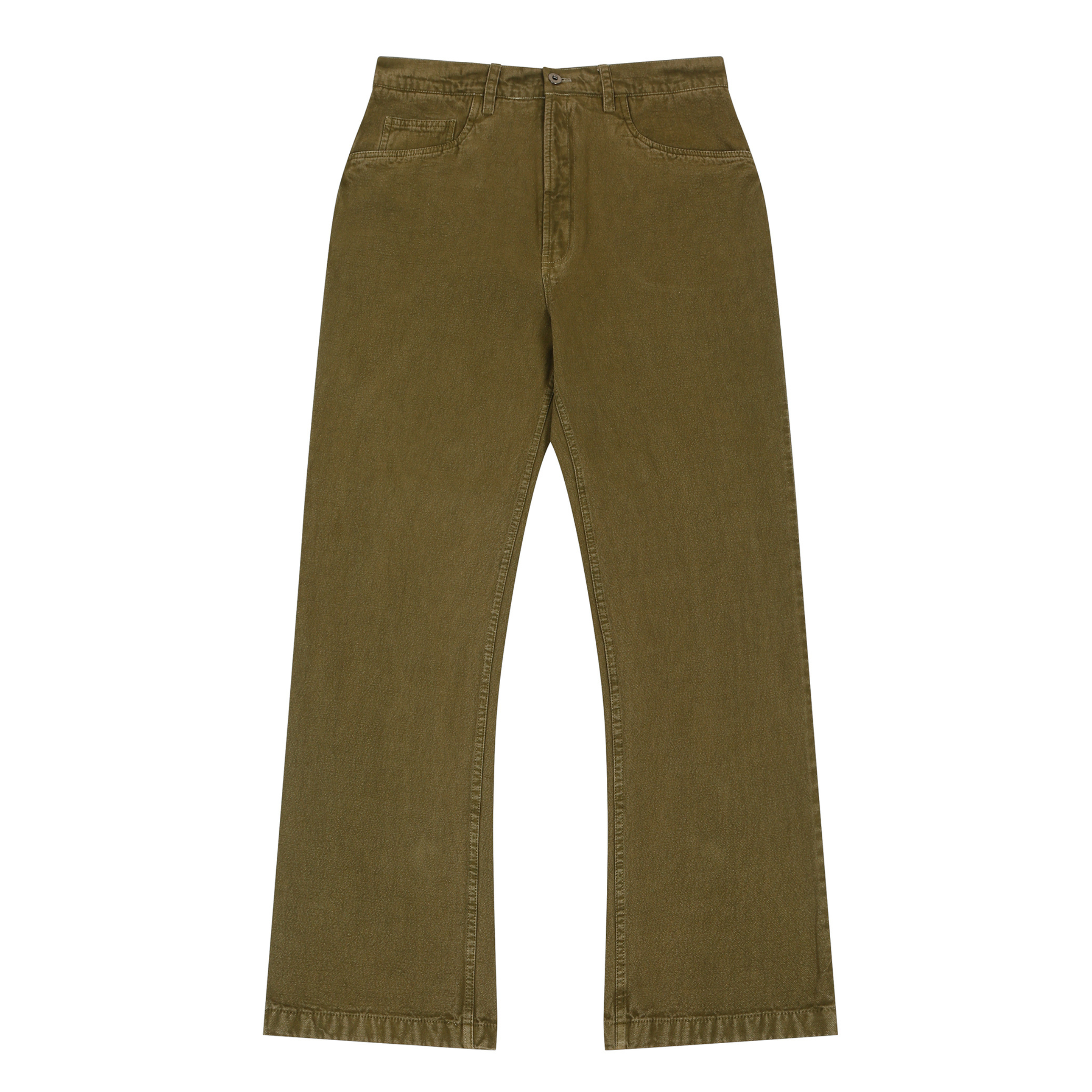 Green Straight Fit Jeans