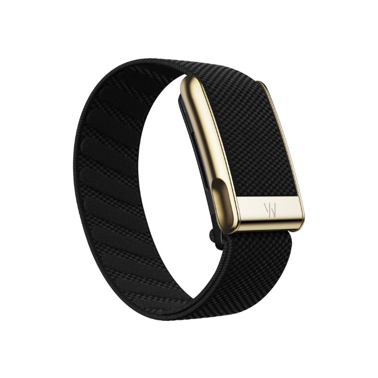 WHOOP 5.0 MG DEVICE WITH SUPERKNIT LUXE OBSIDIAN WITH TITANIUM BAND (12 MONTH LIFE SUBSCRIPTION INCLUDED)