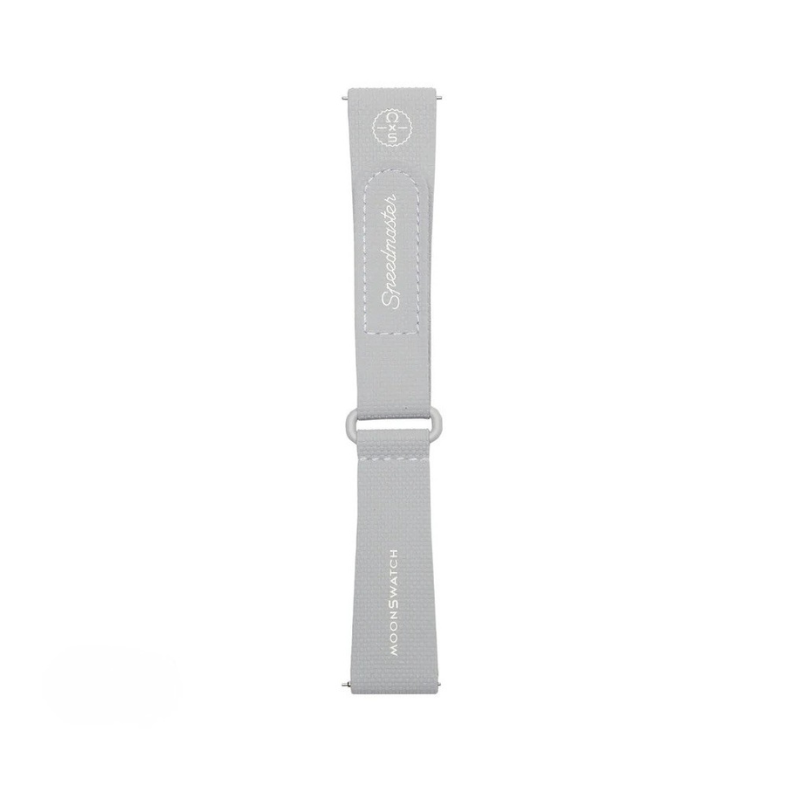 SWATCH X OMEGA BIOCERAMIC MOONSWATCH WHITE GREY STRAPS