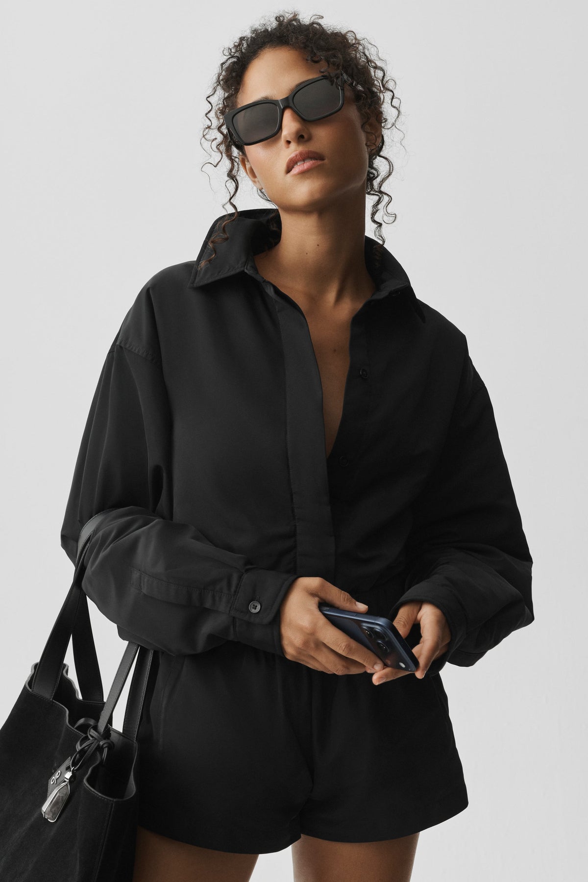 Alo Yoga Socialite Shacket - Black