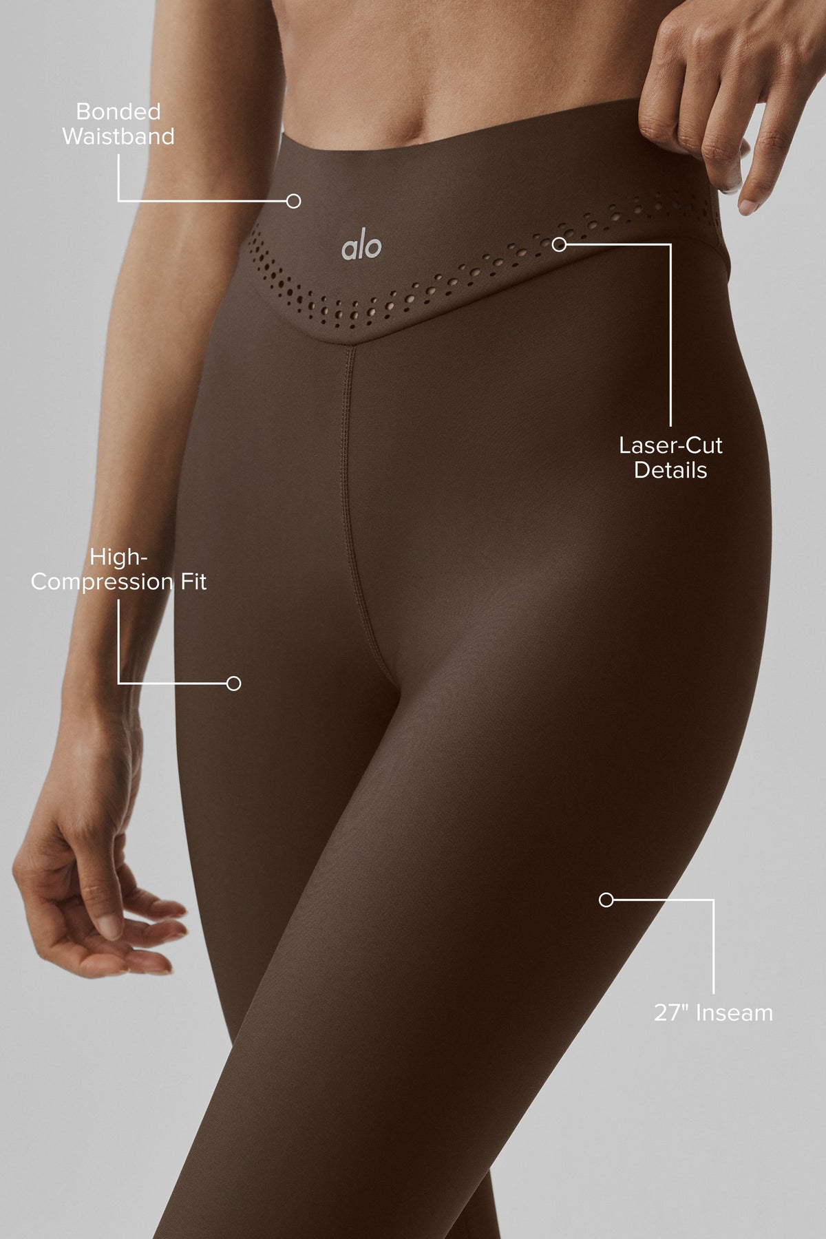 Alo Yoga Airlift High-Waist Superstar Legging - Espresso