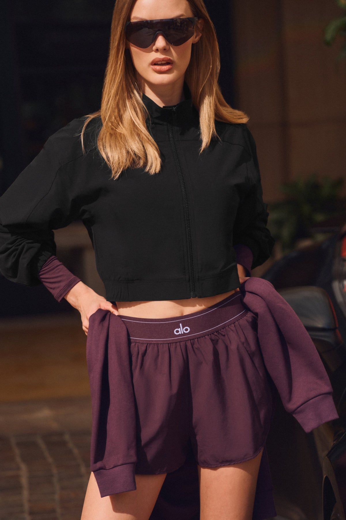 Alo Yoga Match Point Short - Rich Bordeaux