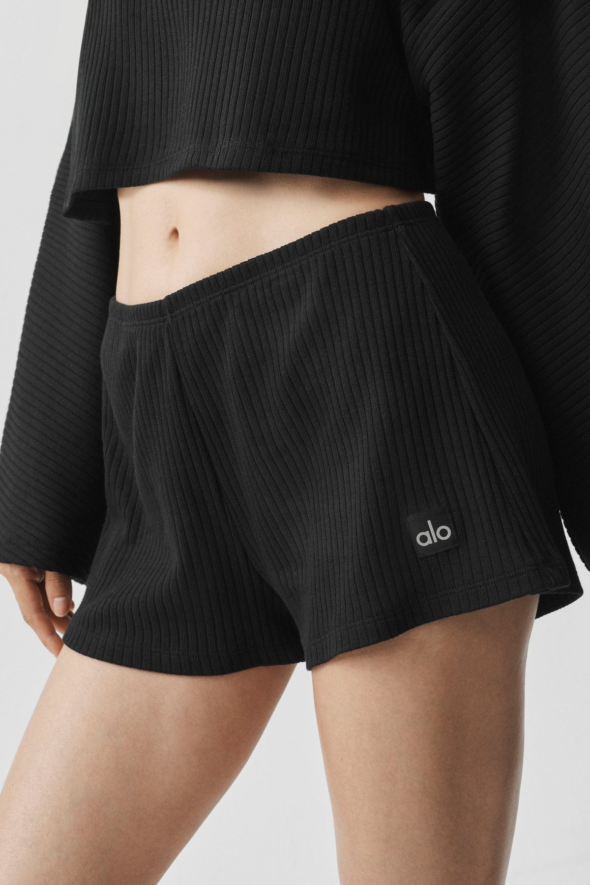 Alo Yoga Ribbed Reset Short - Black