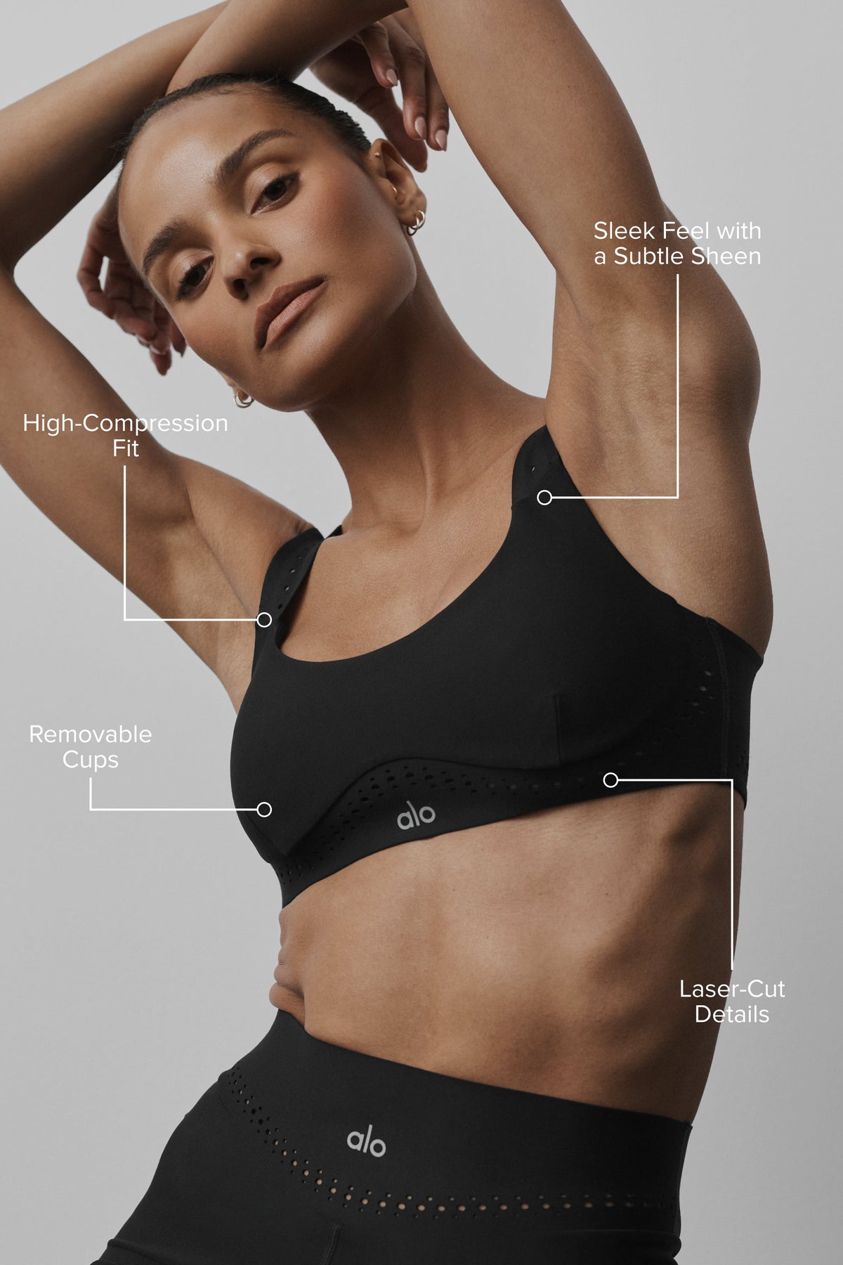 Alo Yoga Airlift Superstar Bra - Black