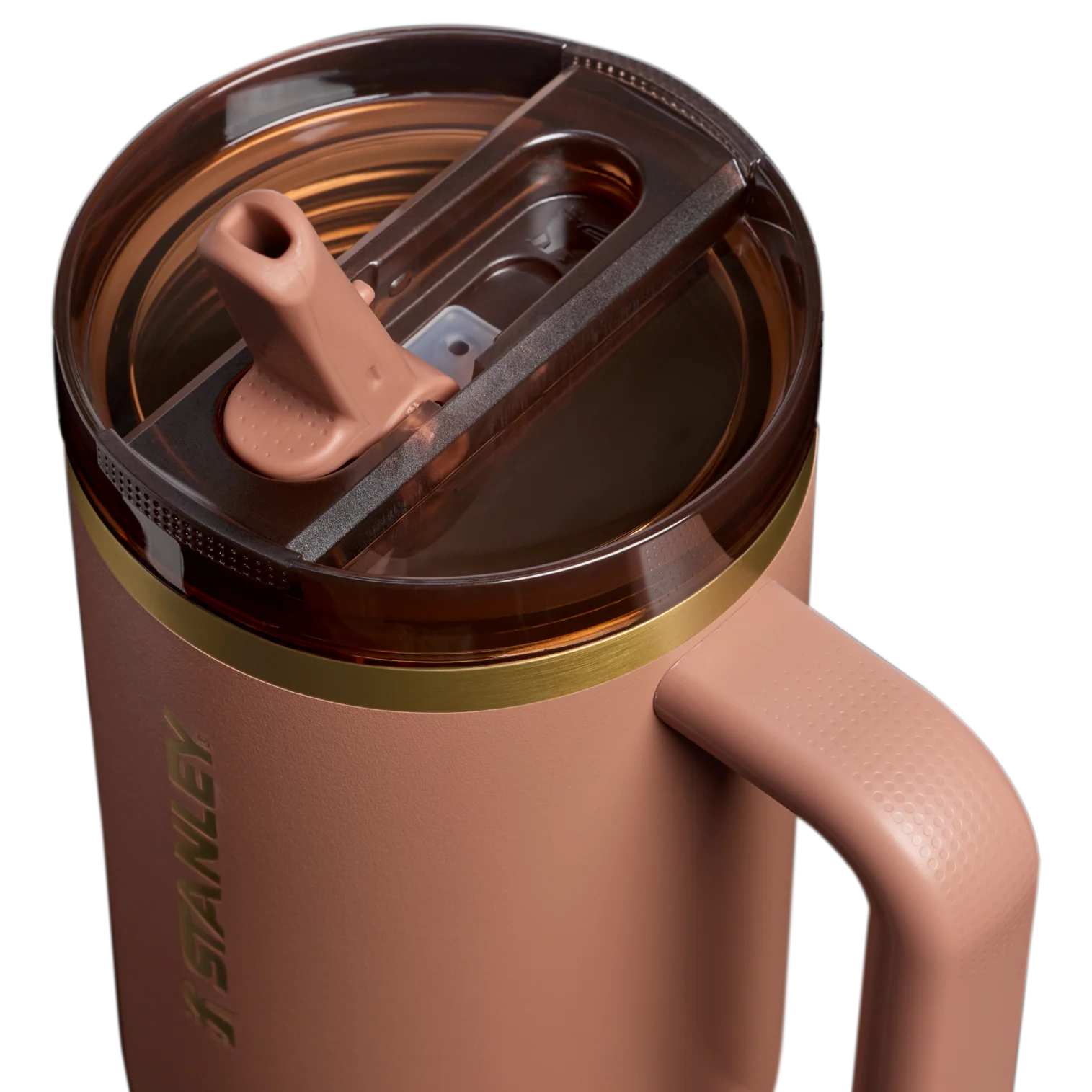 The Quencher ProTour Flip Straw Tumbler Mocha Latte 40 OZ