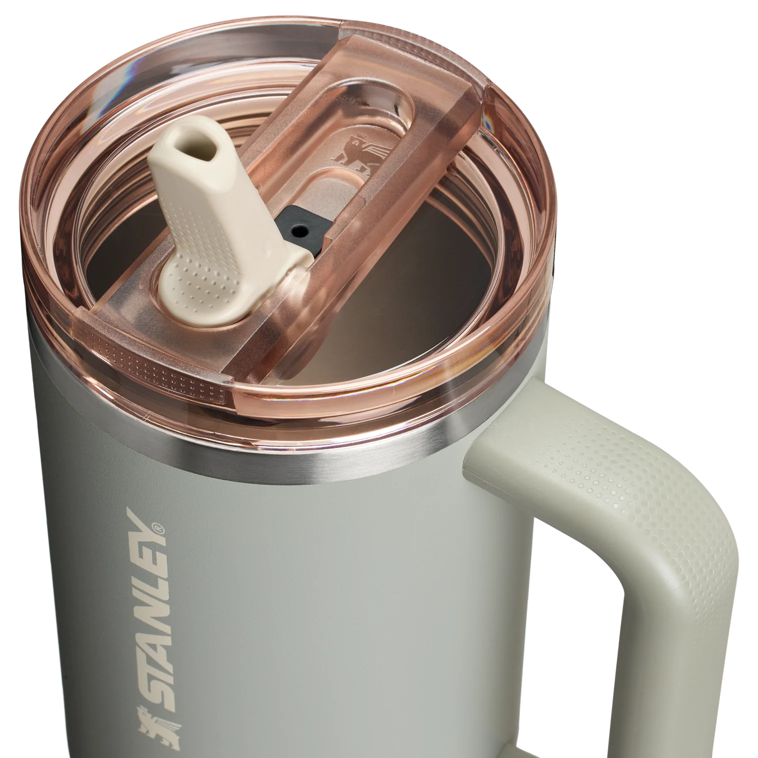 The Quencher ProTour Flip Straw Tumbler Sage Grey 40 OZ