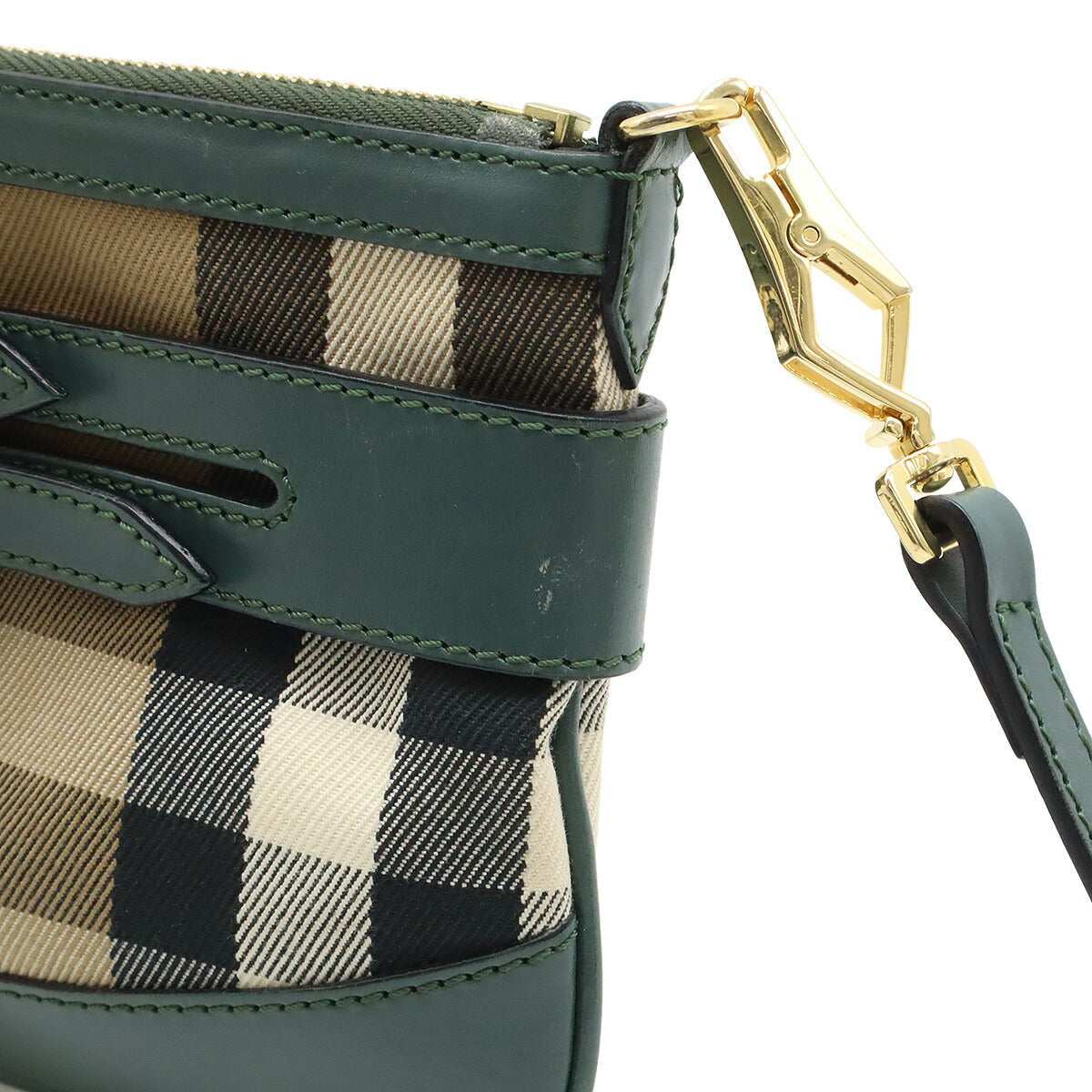 Burberry Canvas Leather Check 2WAY Shoulder Bag
