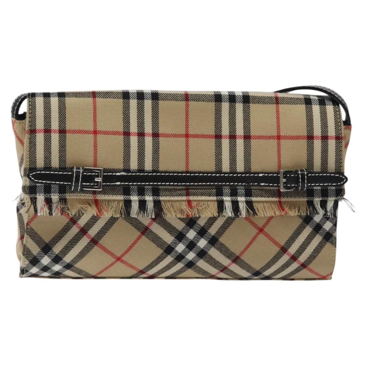 Burberry Nova Check Canvas Shoulder Bag (Pre-Owned)