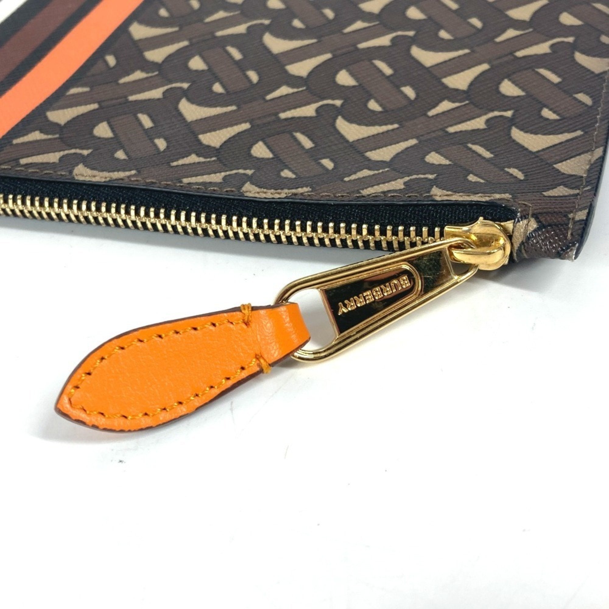 Burberry Leather Clutch Bag Pouch (Pre-Owned)