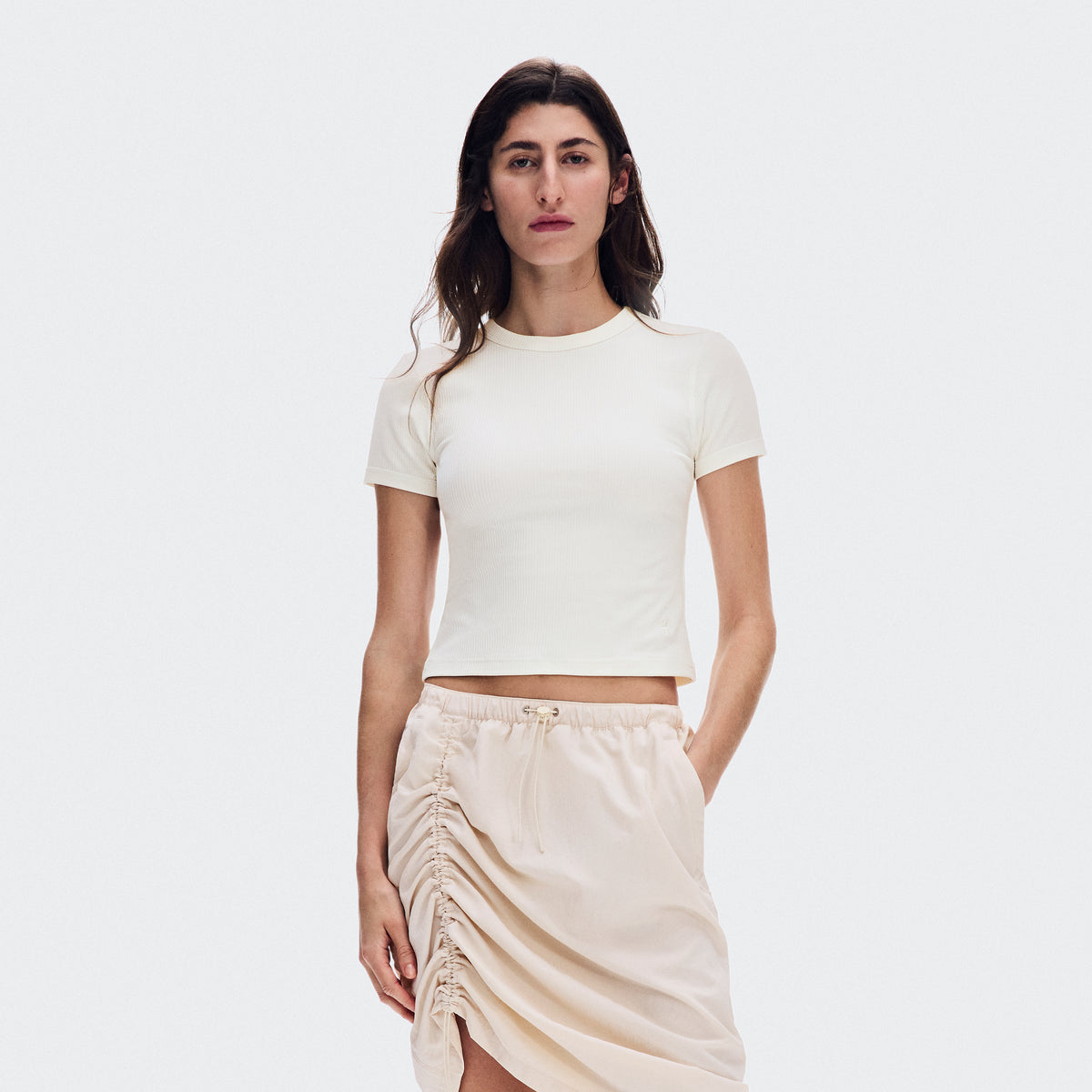 All-Day Ribbed T-Shirt - Womens