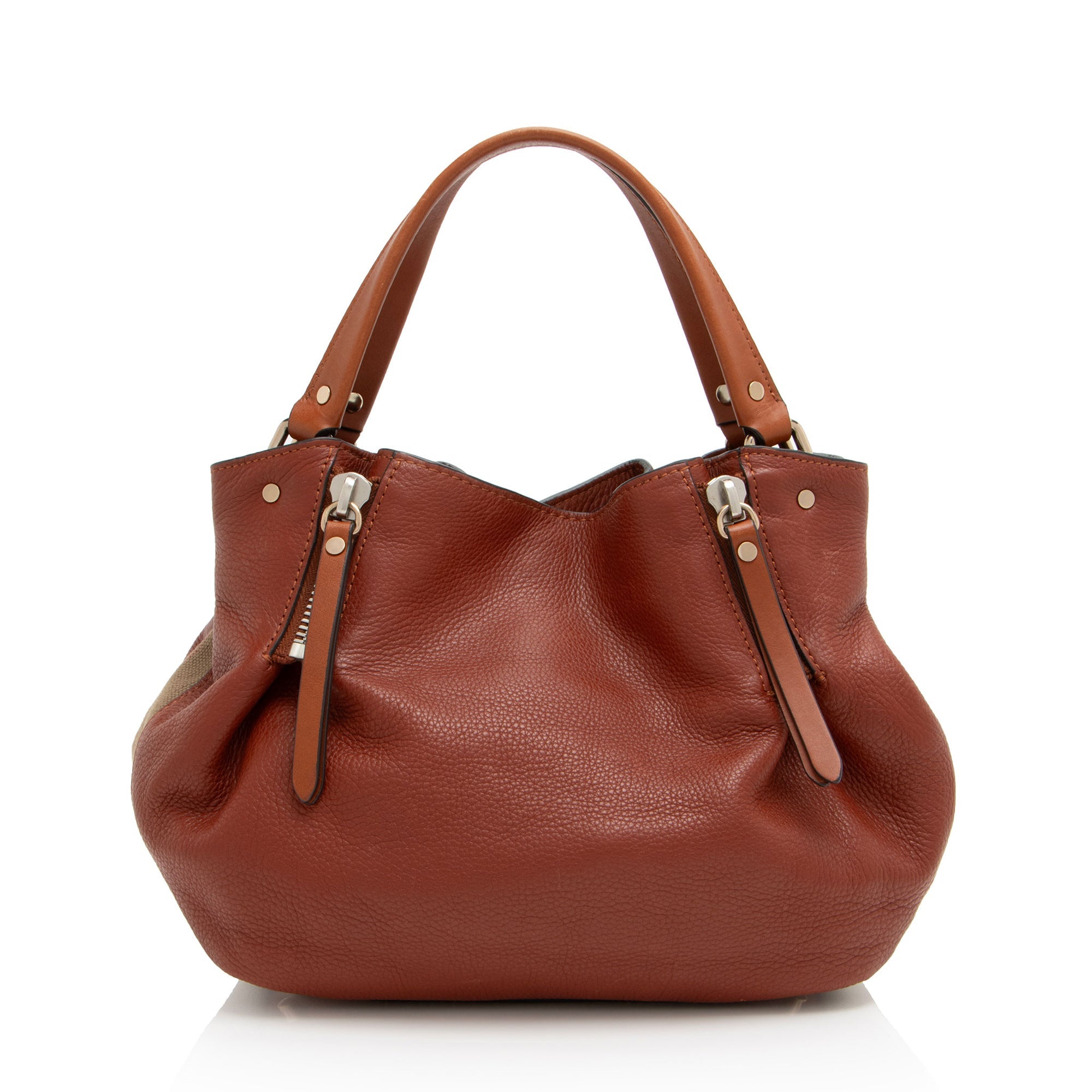 Burberry Calfskin House Check Maidstone Small Shoulder Bag