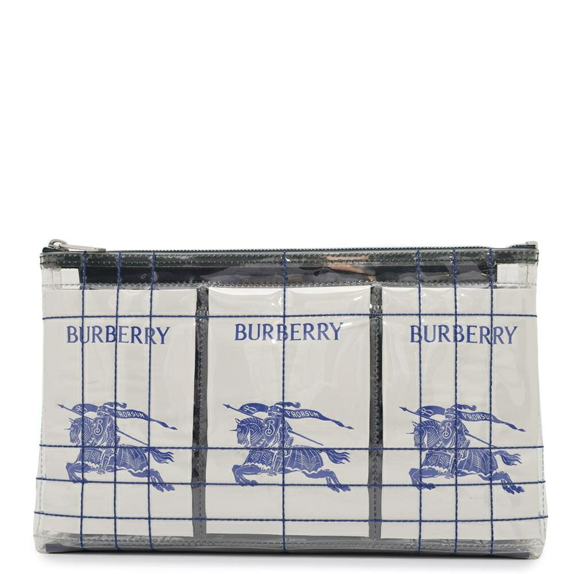 Burberry Clear Vinyl Clutch Bag (Pre-Owned)