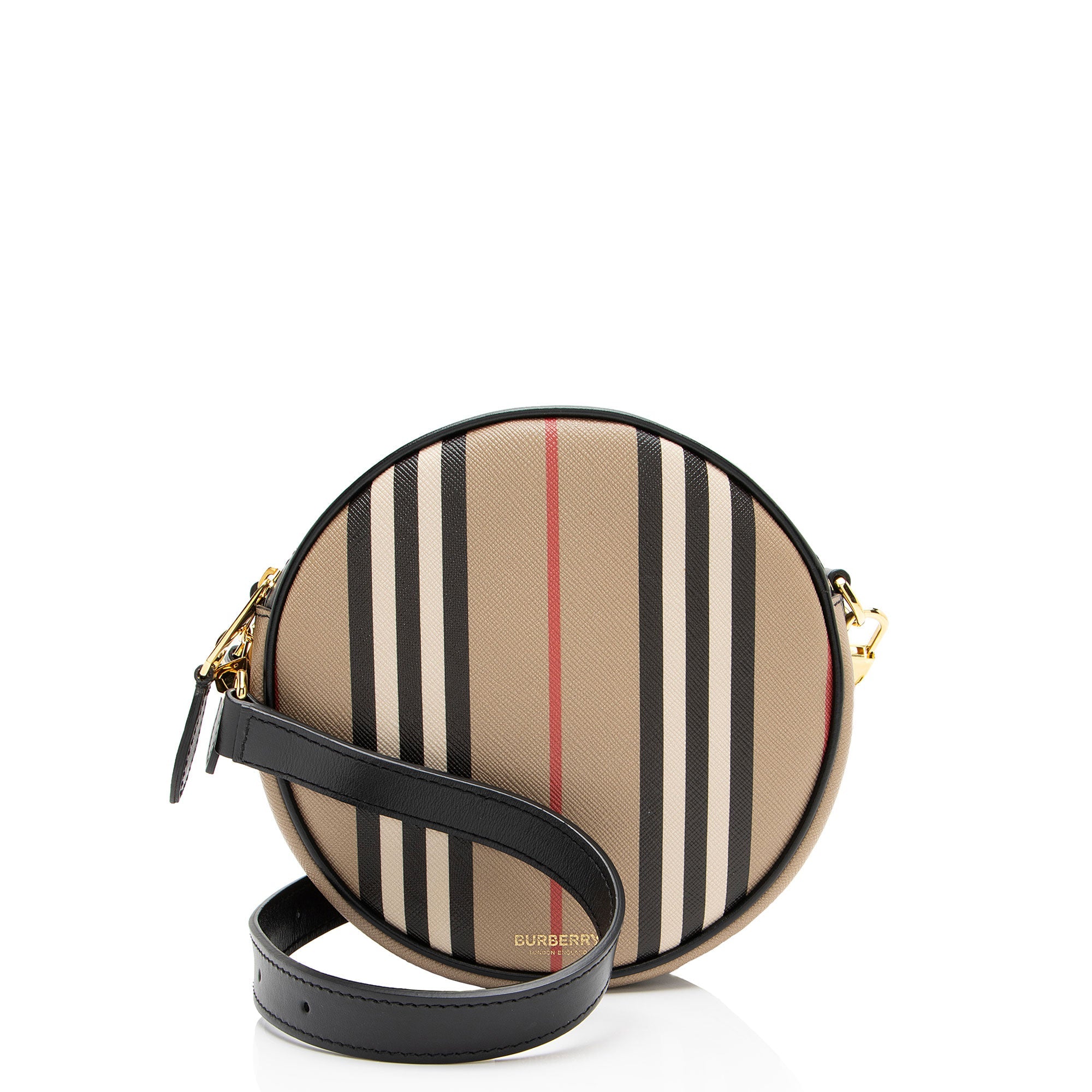 Burberry E-Canvas Icon Stripe Louise Mini Crossbody
