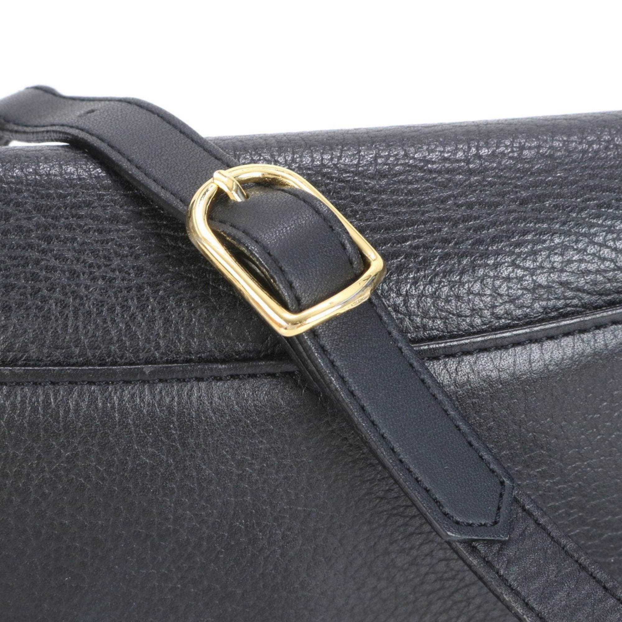 Burberry Leather Shoulder Bag Tote Bag (Pre-Owned)