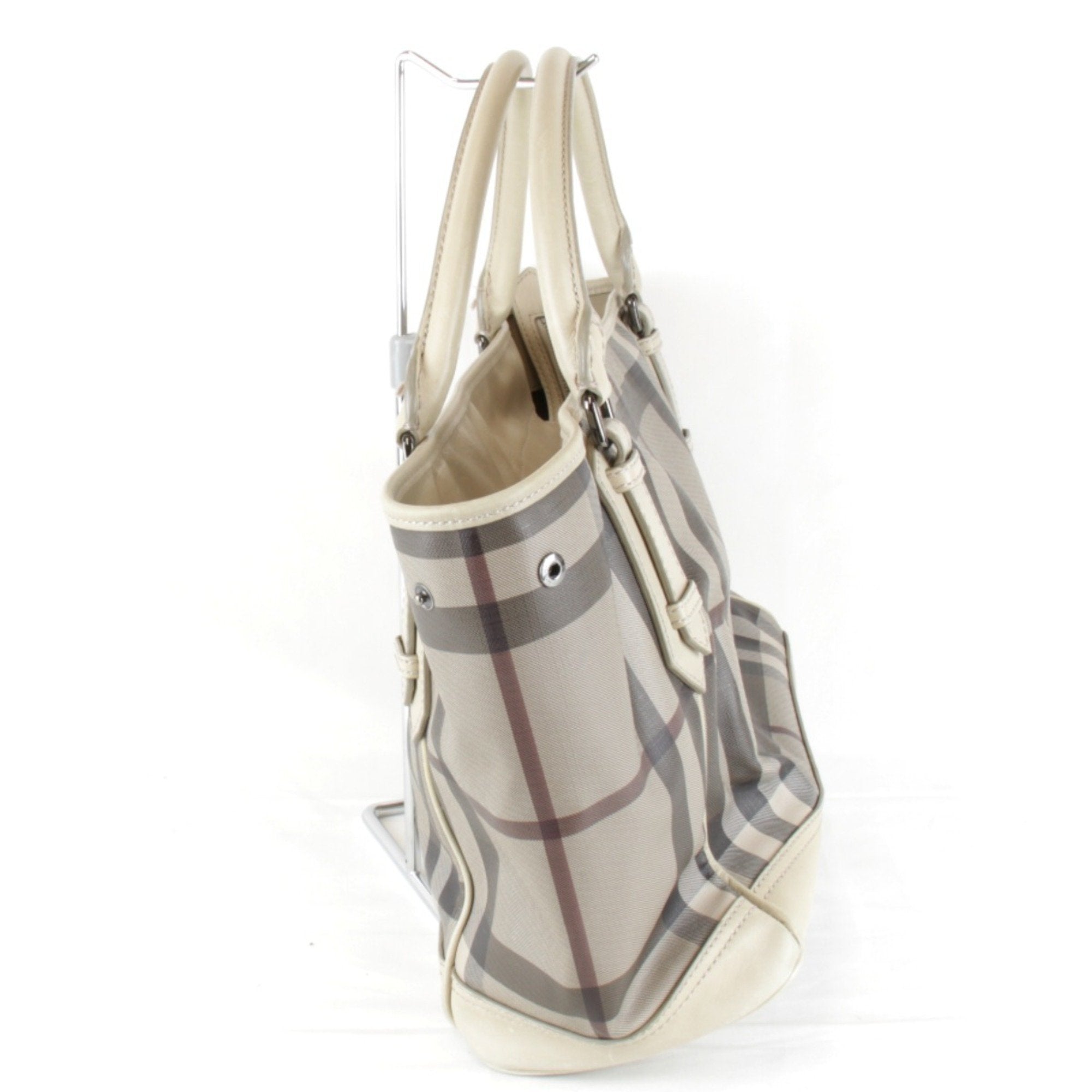 Burberry Pvc Handbag Tote Bag (Pre-Owned)