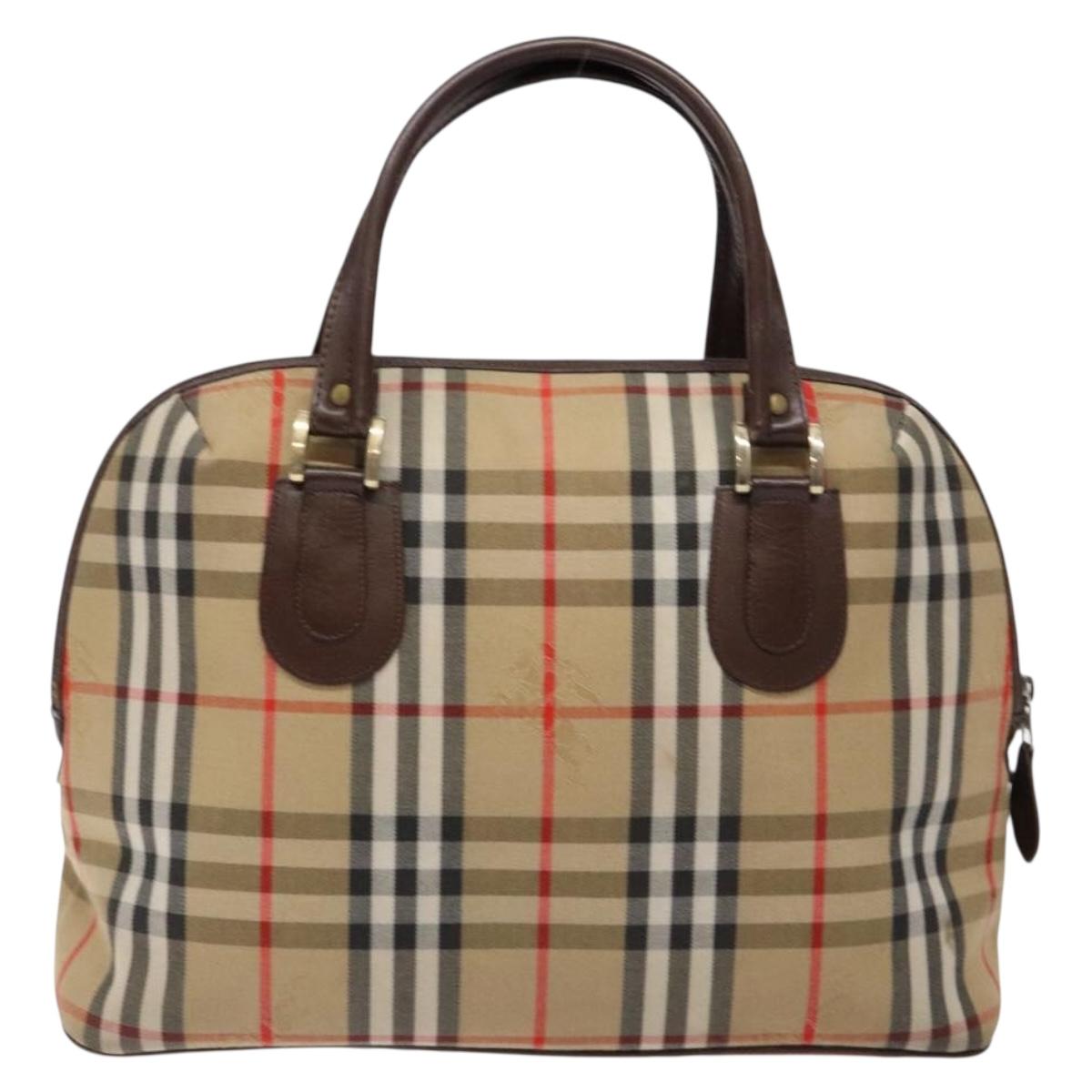 Burberry Nova Check Canvas Handbag (Pre-Owned)