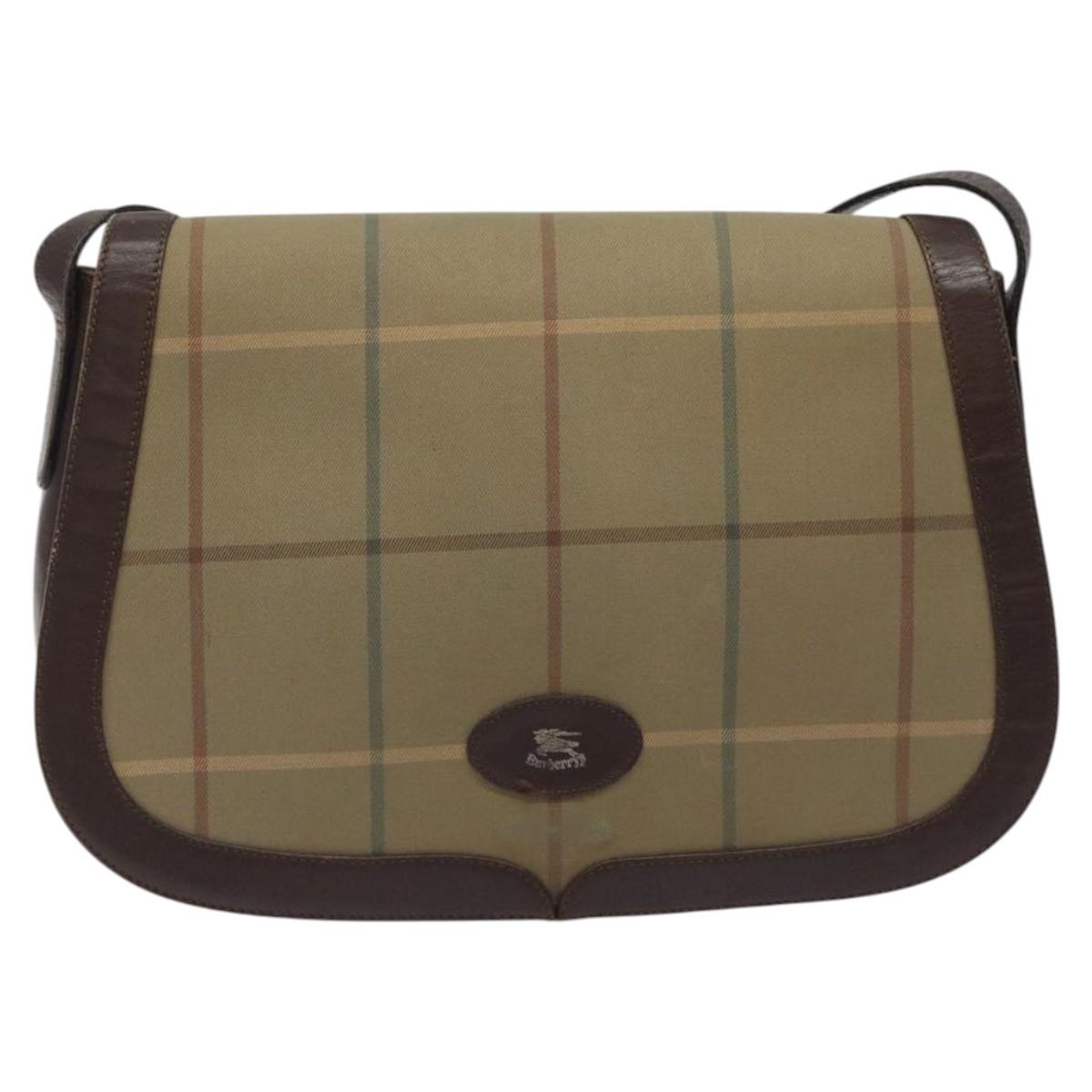 Burberry Canvas Shoulder Bag (Pre-Owned)