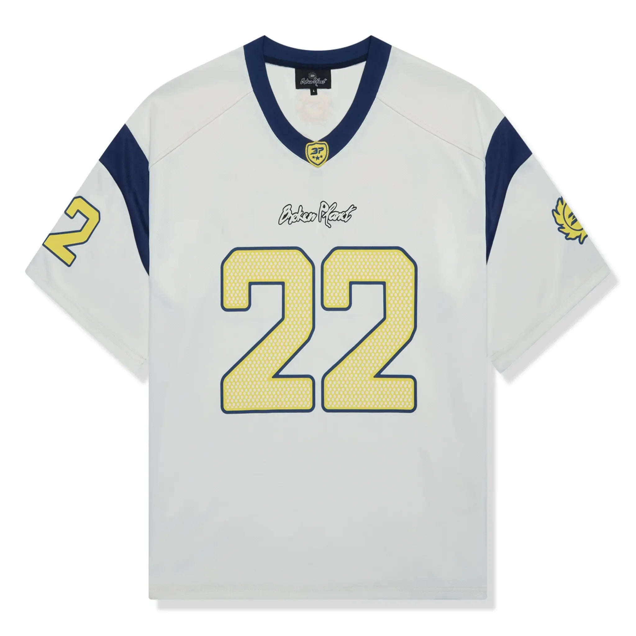 Broken Planet Football White Blue Jersey