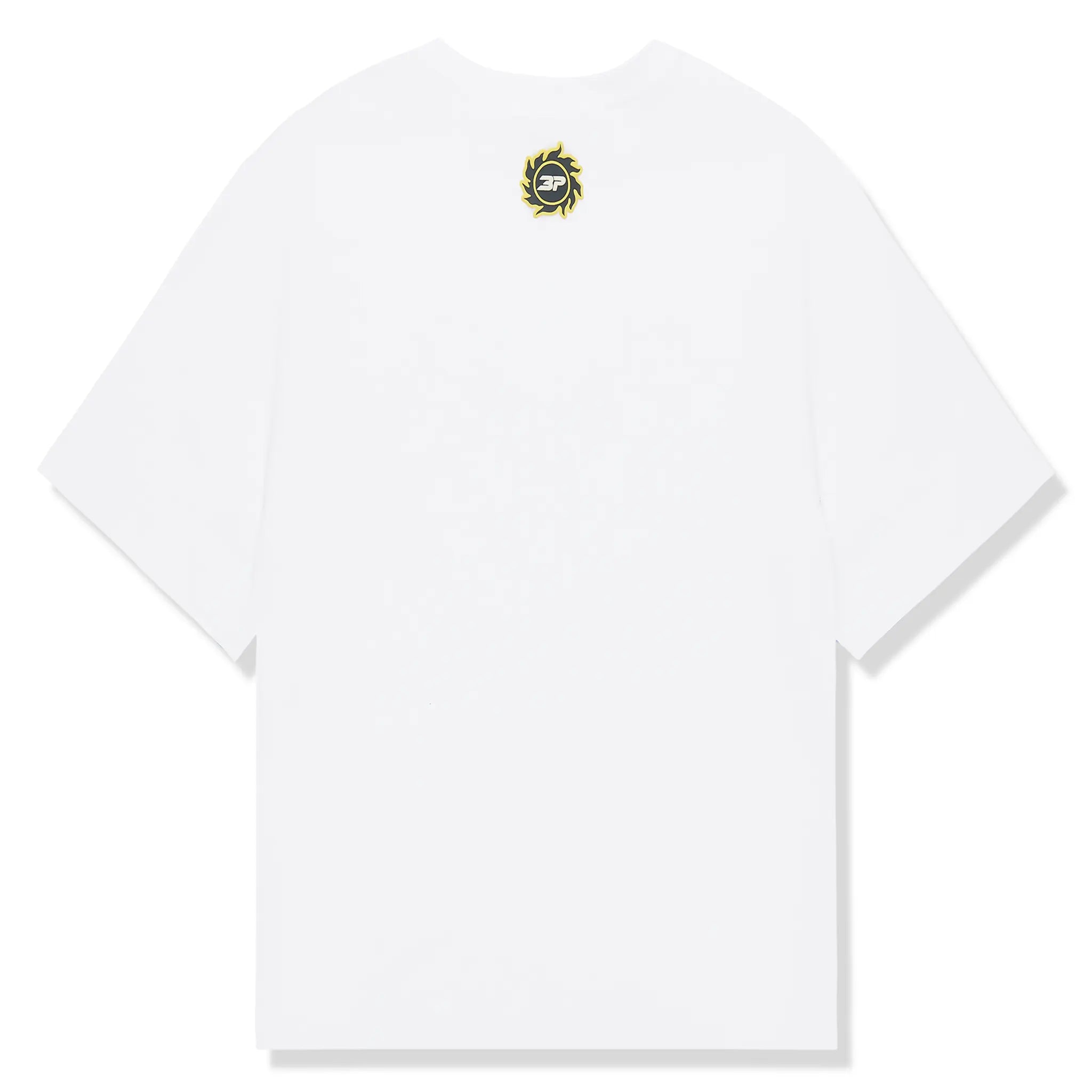 Broken Planet Grid Snow White T Shirt