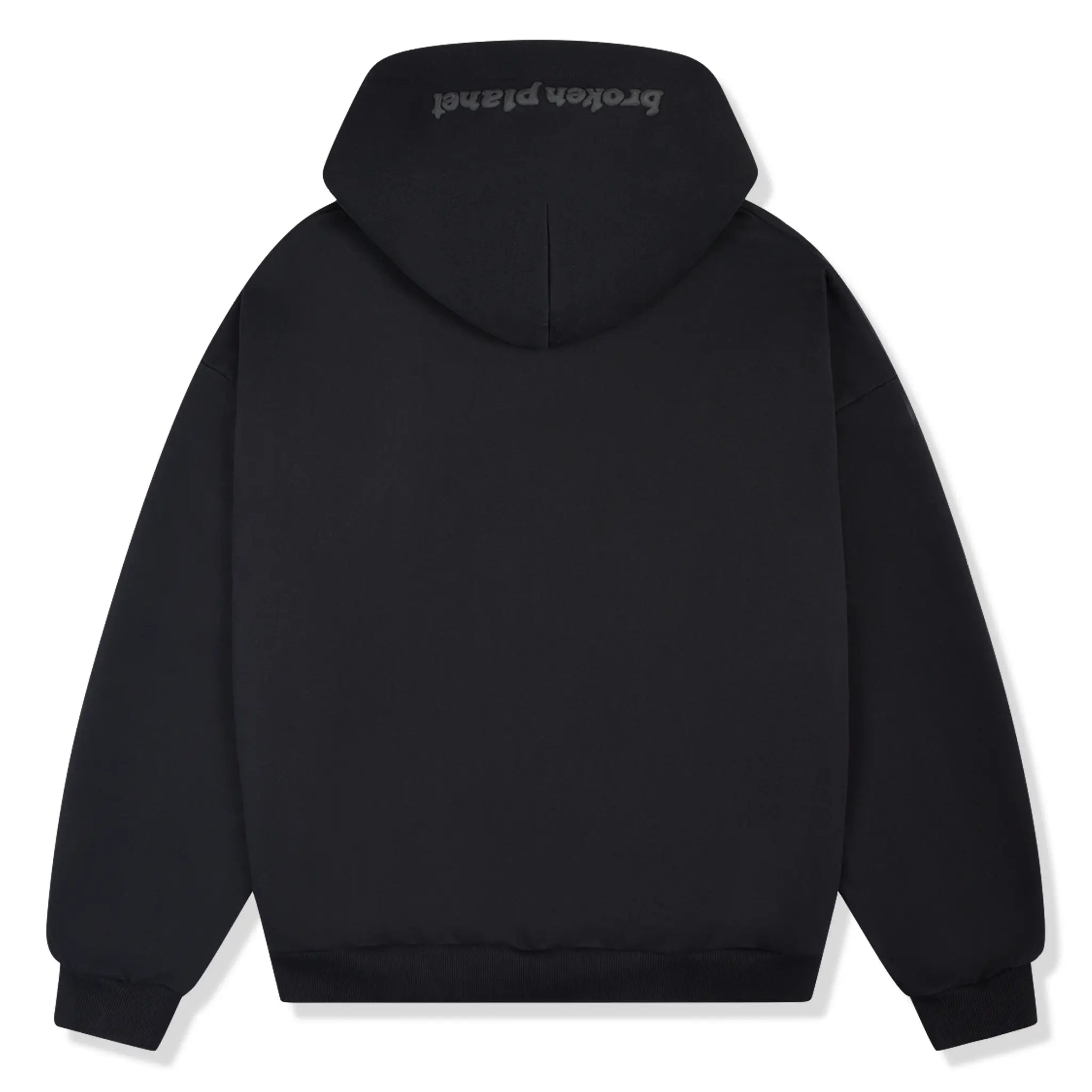 Broken Planet Midnight Black Zip-Up Hoodie