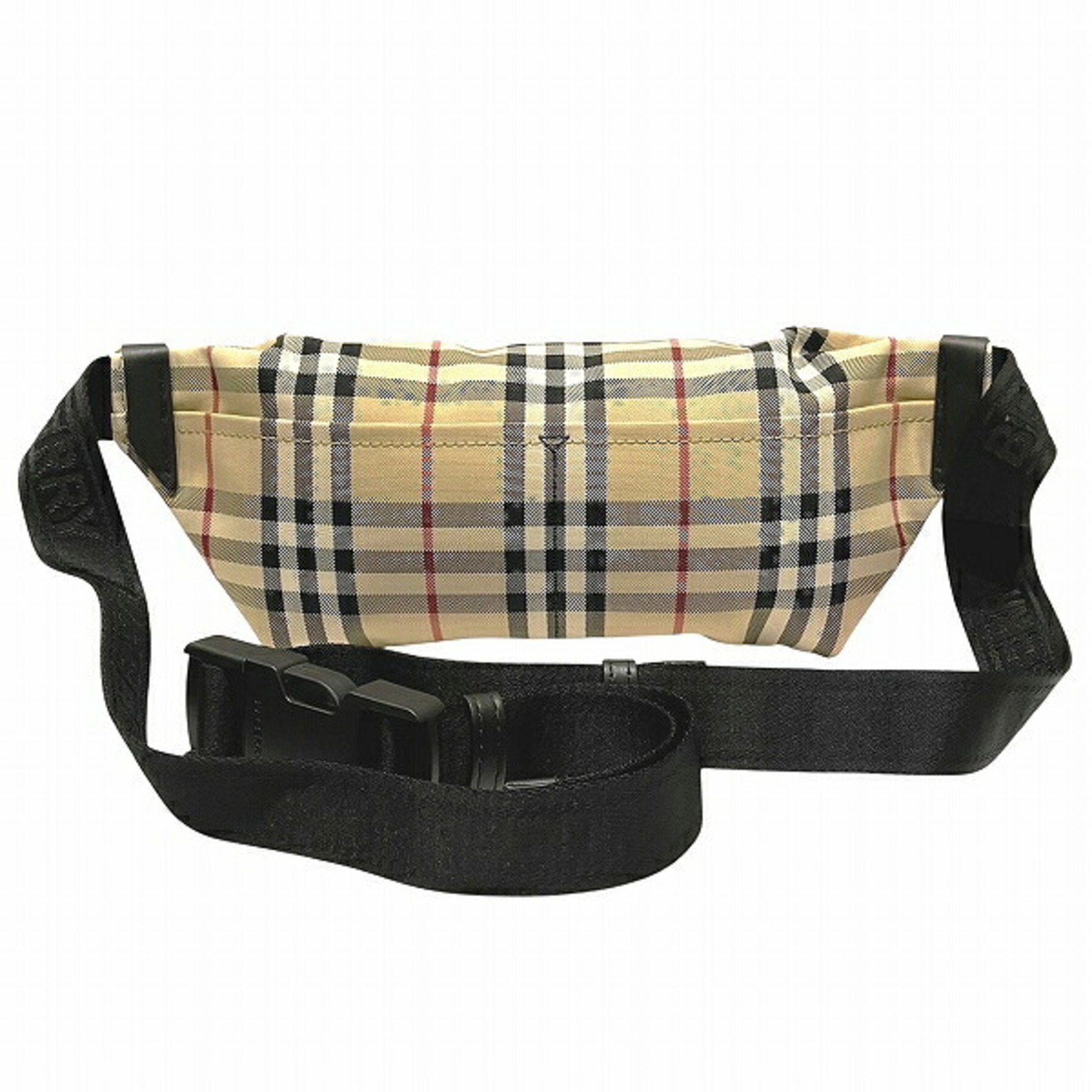 Burberry Color Nylon Leather Fanny Pack Sling Bag (Pre-Owned)