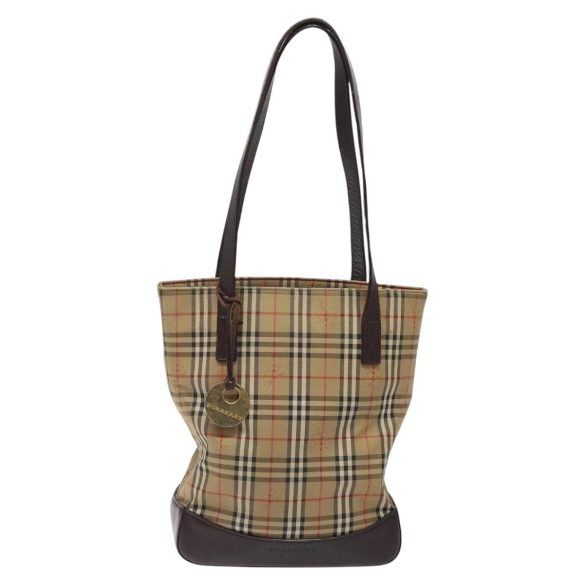Burberry Nova Check Canvas Tote Bag (Pre-Owned)