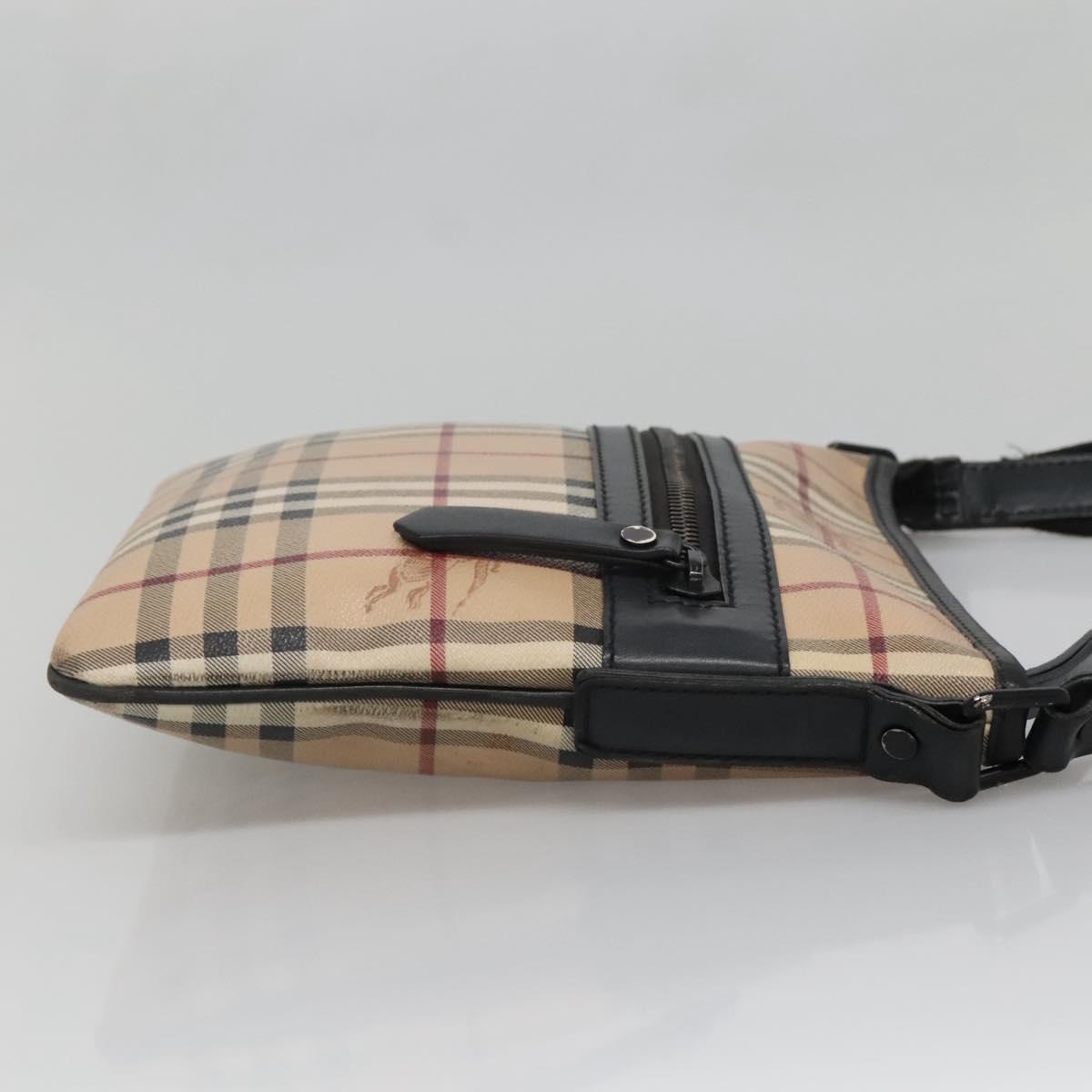 Burberry Nova Check Leather Shoulder Bag (Pre-Owned)