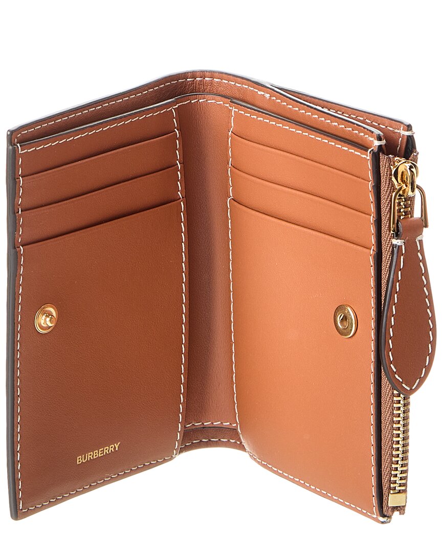 Burberry E-Canvas Zip Around Wallet
