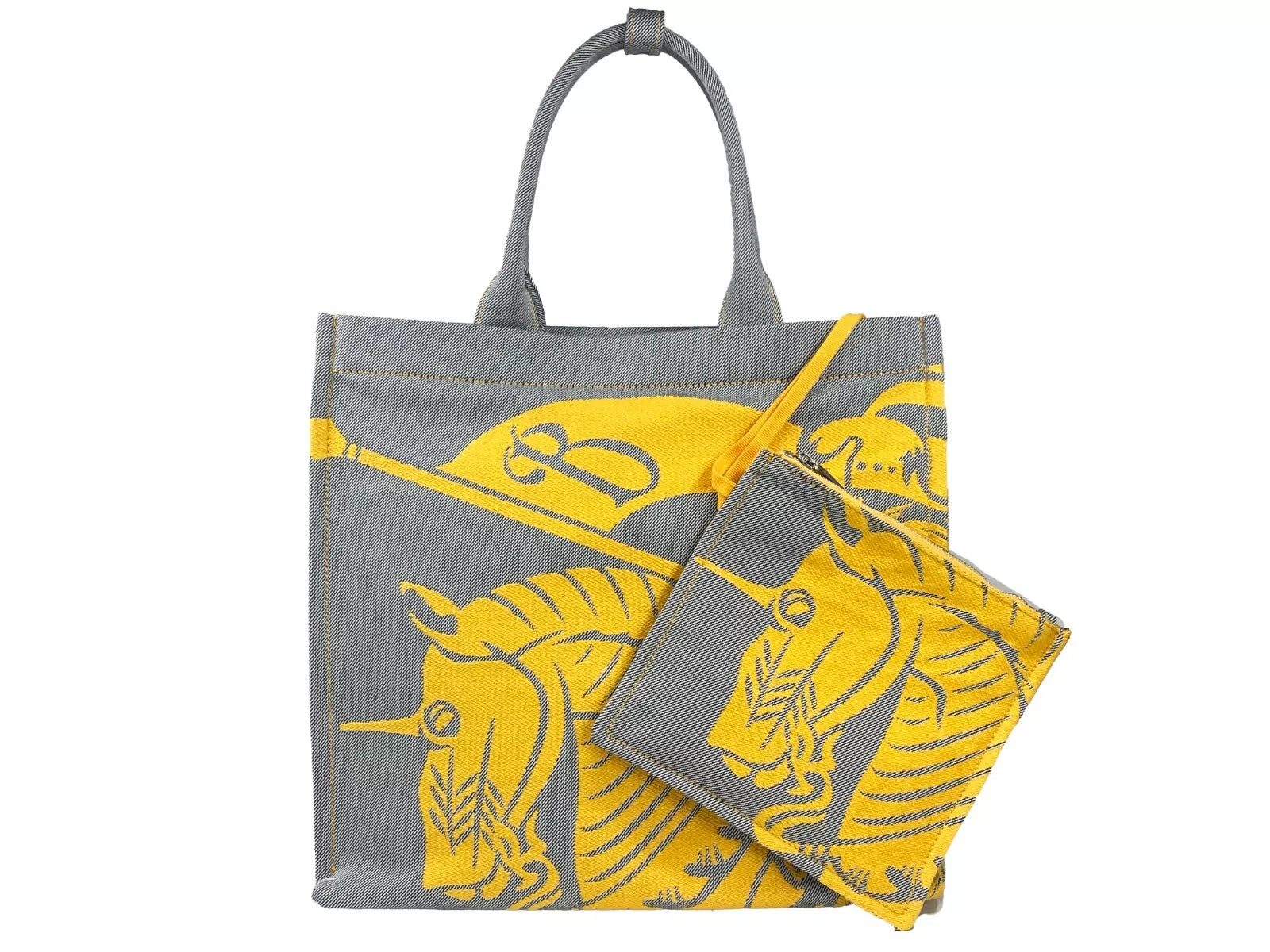 Burberry EKD Canvas Tote Bag With Coin Pouch Sunflower Women's