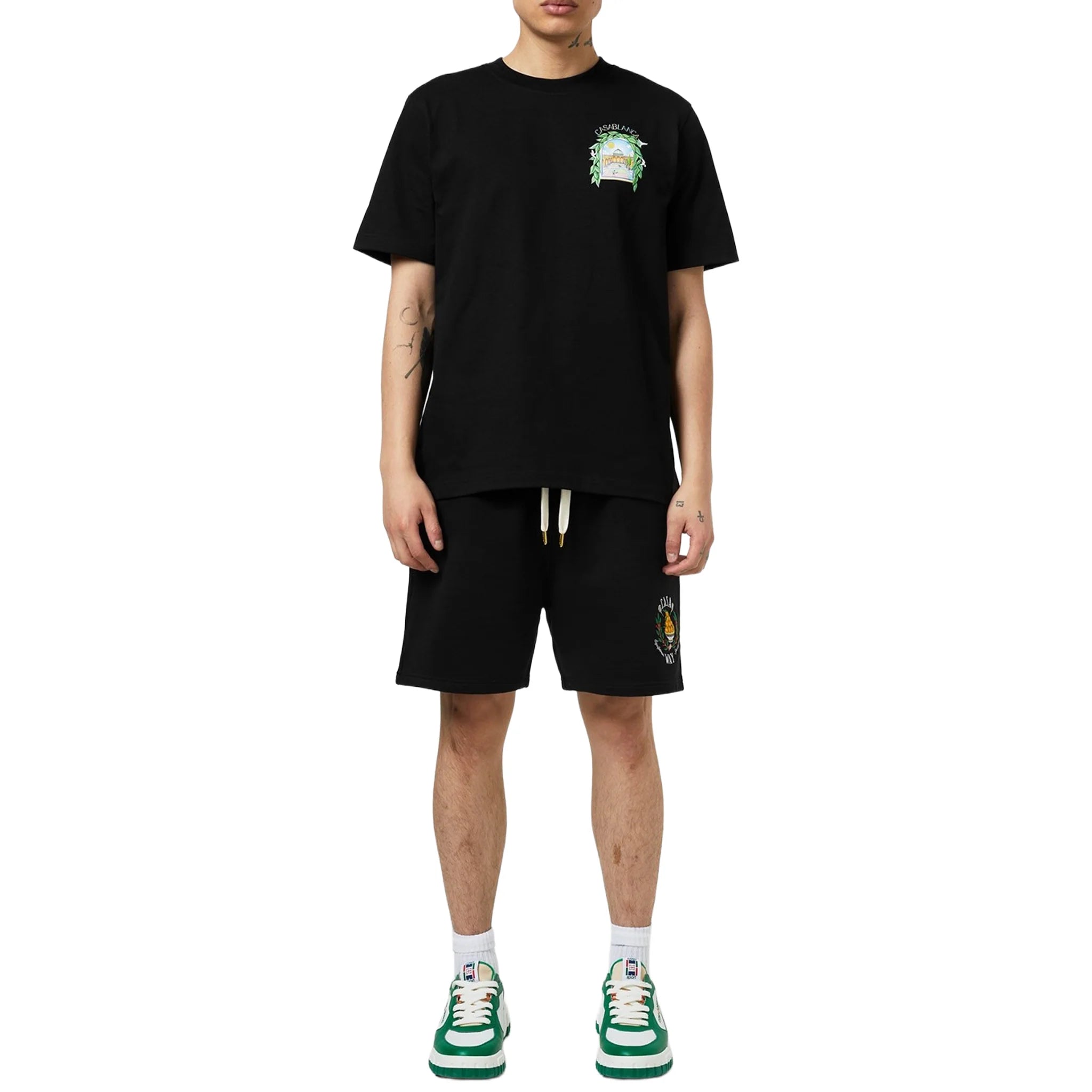 Casablanca L'Arche Tennis Club Graphic Black T Shirt