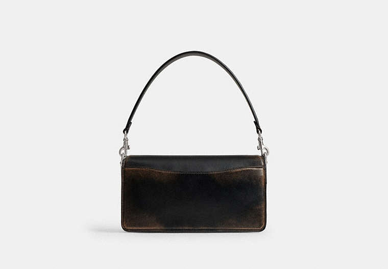 Tabby Shoulder Bag 26 In Signature Canvas - Silver/Black Brown